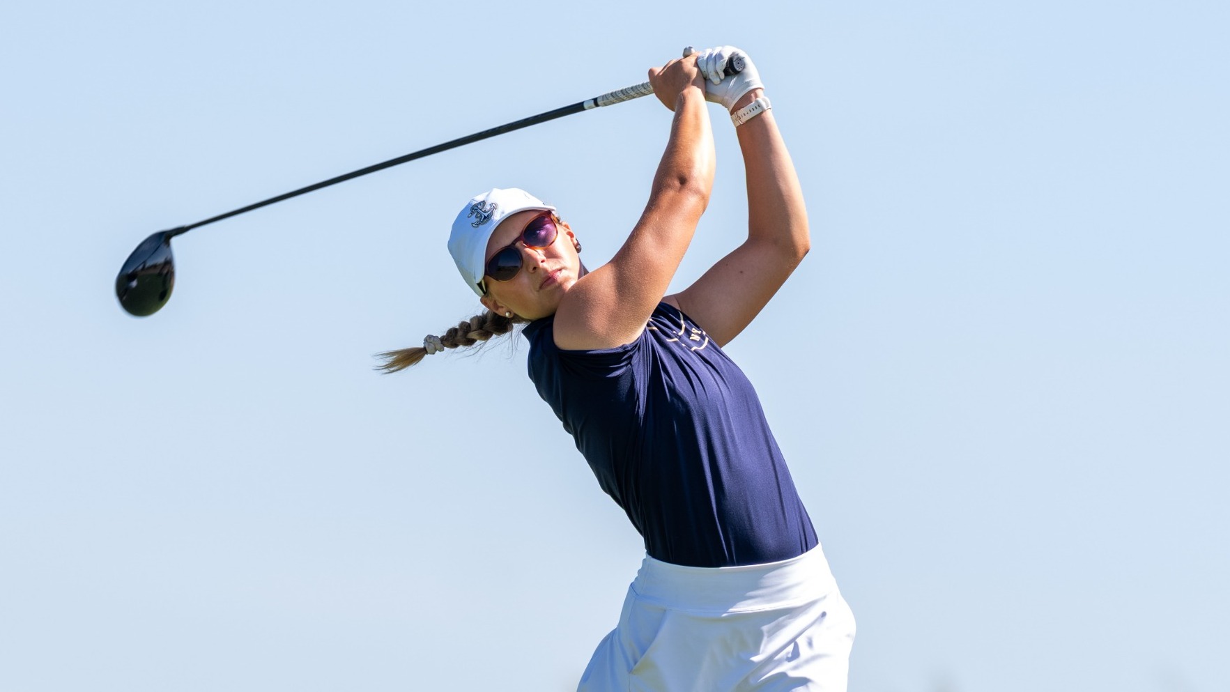 Navy junior women's golfer Vivian Cressman at the 2026 Jackson T. Stephens Cup on September 25, 2026 in Frisco, Texas