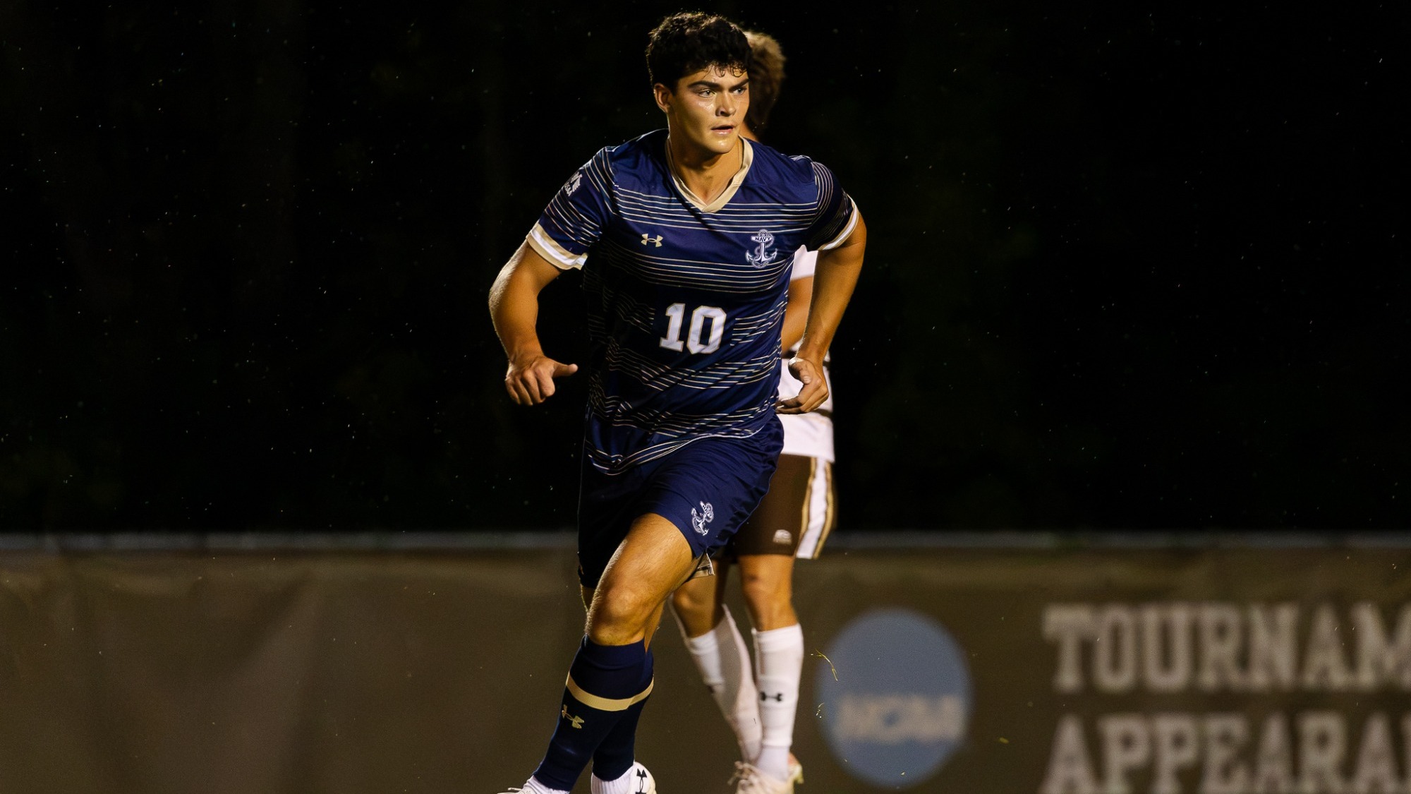 Navy men's soccer junior Stephen Nelson at Lehigh on September 26, 2026