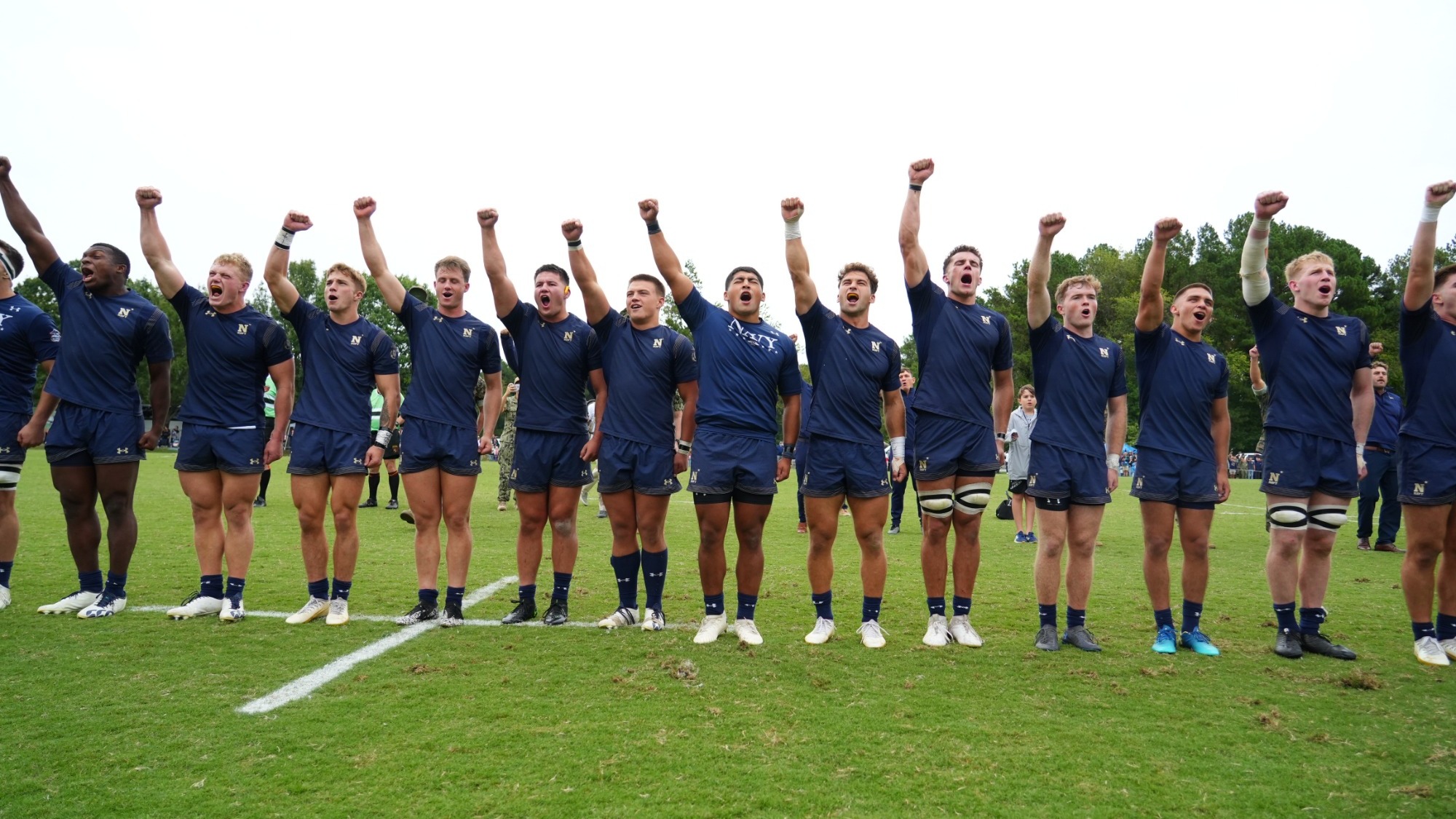 Navy Alma Mater after defeating Army in the Star Match, 26-14