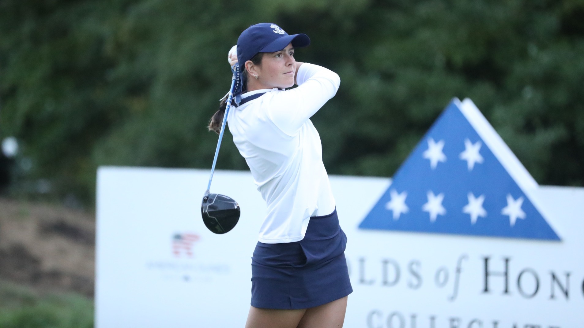 Navy junior women's golfer Megan Kirkpatrick at the 2026 Folds of Honor Collegiate on September 7, 2026 in Grand Haven, Mich.