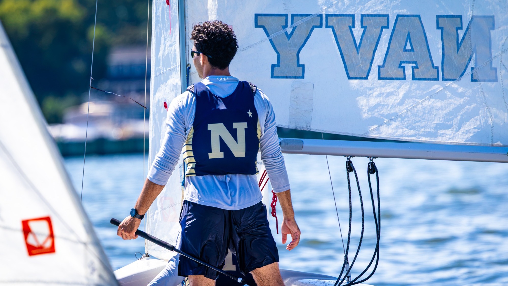 Navy intercollegiate sailing at the 2026 Chesapeake Invitational on Sept. 19, 2026