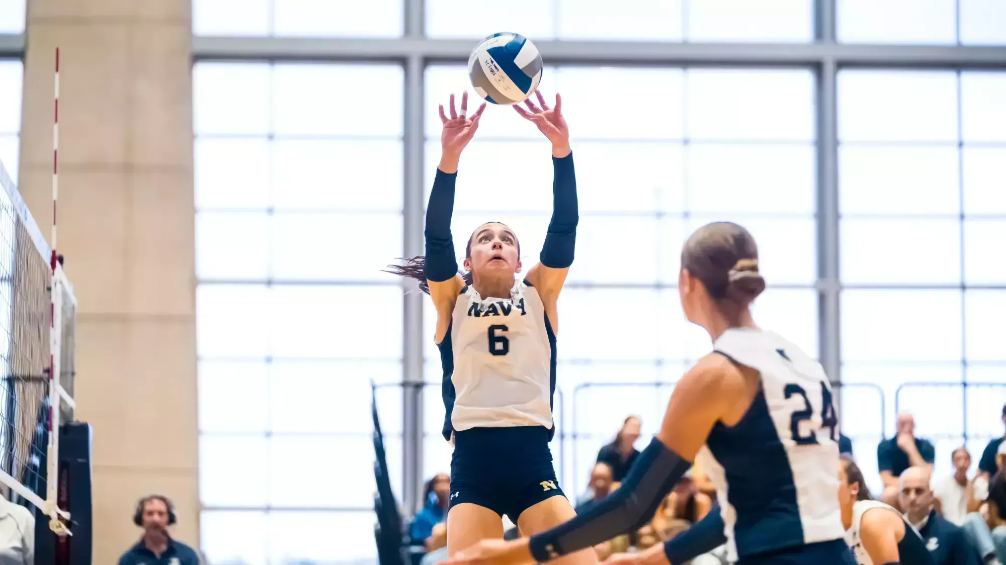 ANNAPOLIS, MD - September 04, 2026 - Photos taken during the Match between the Navy Midshipmen and the Coppin State Eagles at Wesley A. Brown Field House in Annapolis, MD. (Photos by Kevin Snyder / Navy Midshipmen)