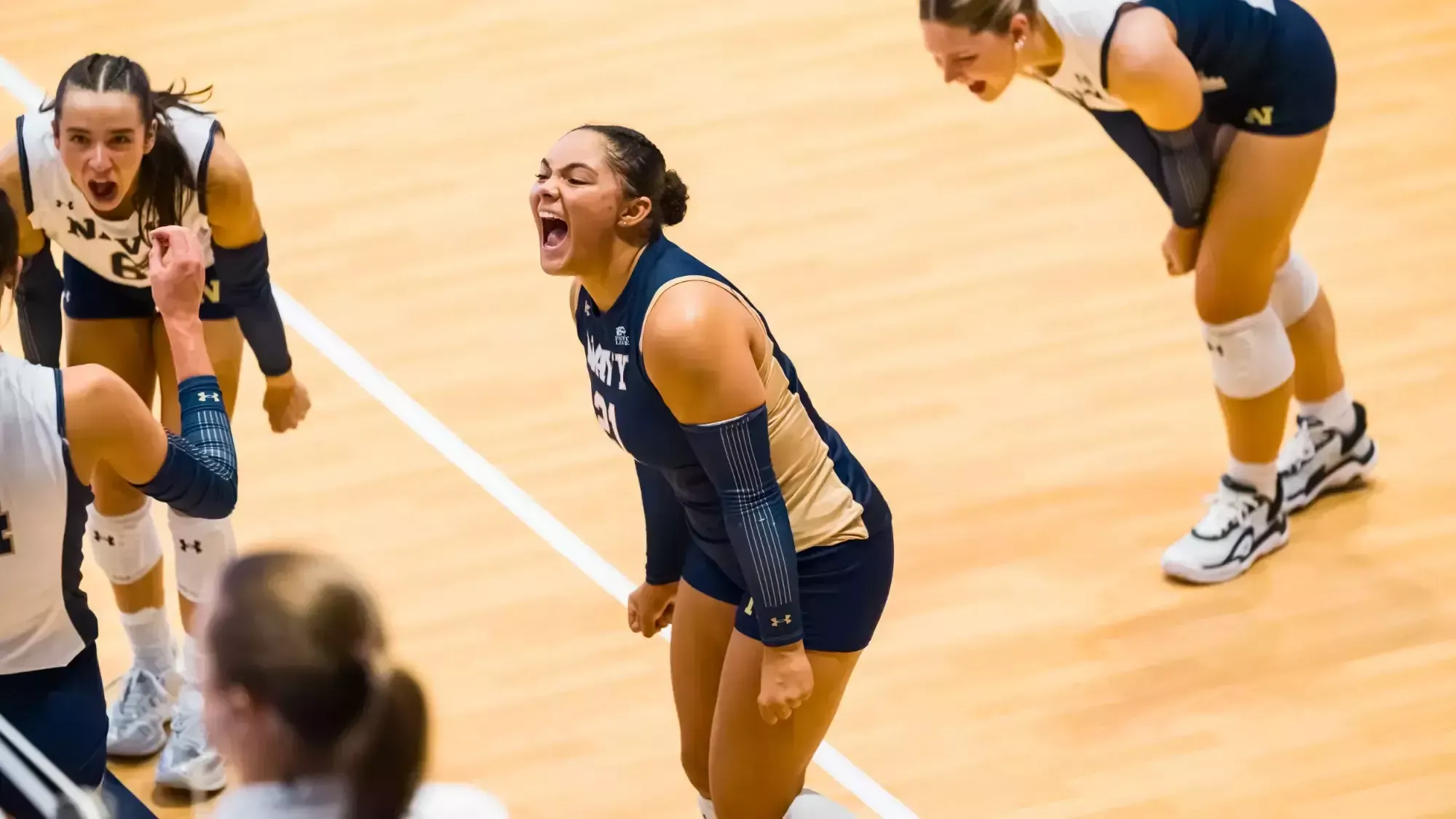 ANNAPOLIS, MD - September 04, 2026 - Photos taken during the Match between the Navy Midshipmen and the Coppin State Eagles at Wesley A. Brown Field House in Annapolis, MD. (Photos by Kevin Snyder / Navy Midshipmen)