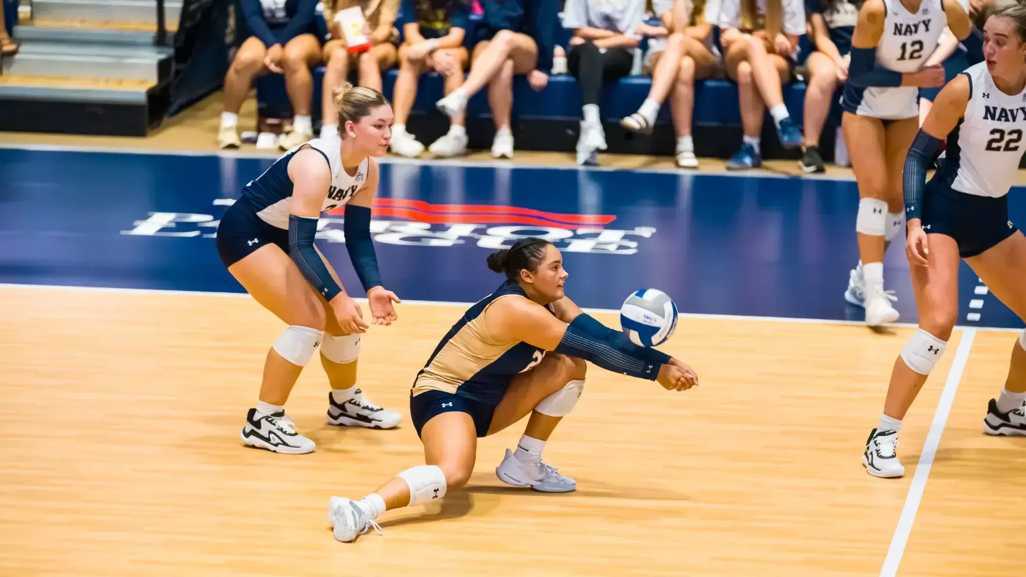 ANNAPOLIS, MD - September 04, 2026 - Photos taken during the Match between the Navy Midshipmen and the Coppin State Eagles at Wesley A. Brown Field House in Annapolis, MD. (Photos by Kevin Snyder / Navy Midshipmen)
