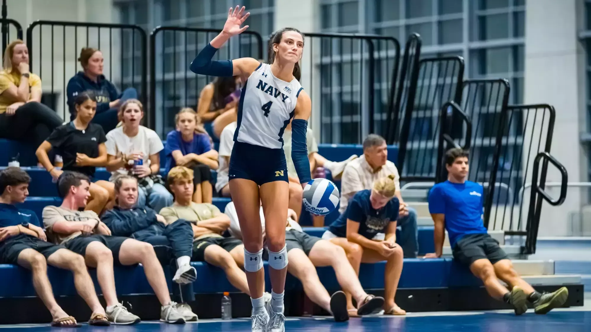 ANNAPOLIS, MD - September 04, 2026 - Photos taken during the Match between the Navy Midshipmen and the Coppin State Eagles at Wesley A. Brown Field House in Annapolis, MD. (Photos by Kevin Snyder / Navy Midshipmen)