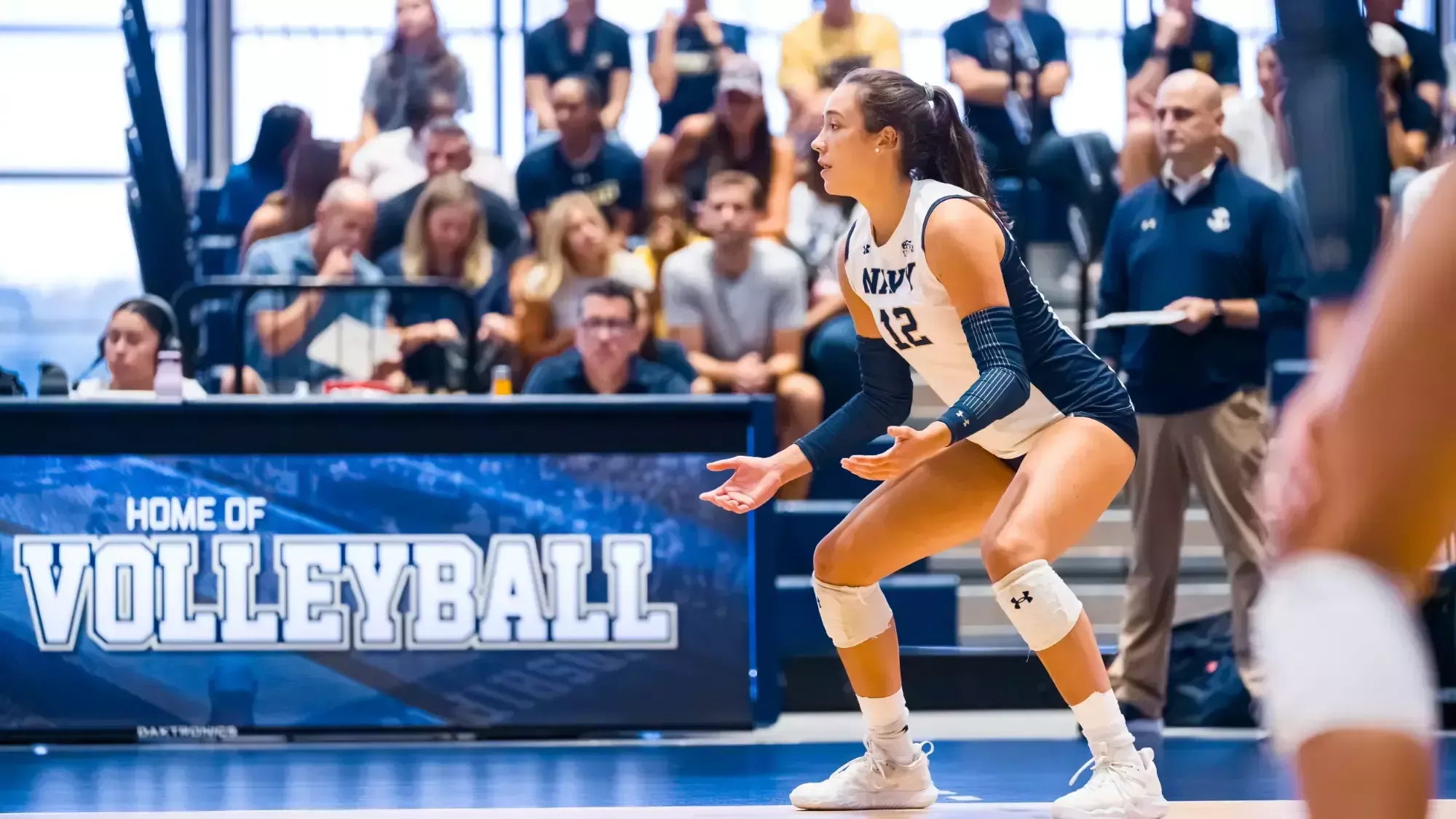 ANNAPOLIS, MD - September 04, 2026 - Photos taken during the Match between the Navy Midshipmen and the Coppin State Eagles at Wesley A. Brown Field House in Annapolis, MD. (Photos by Kevin Snyder / Navy Midshipmen)