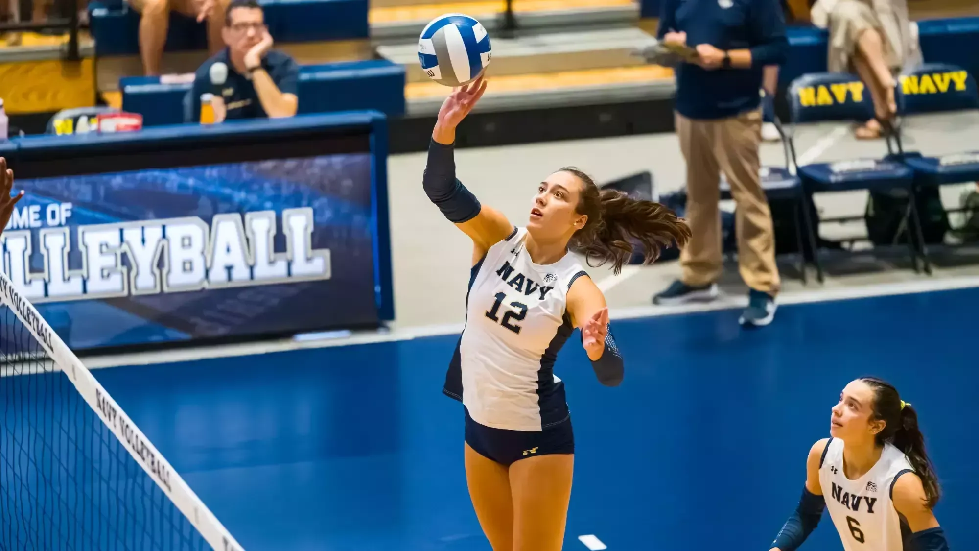 ANNAPOLIS, MD - September 04, 2026 - Photos taken during the Match between the Navy Midshipmen and the Coppin State Eagles at Wesley A. Brown Field House in Annapolis, MD. (Photos by Kevin Snyder / Navy Midshipmen)