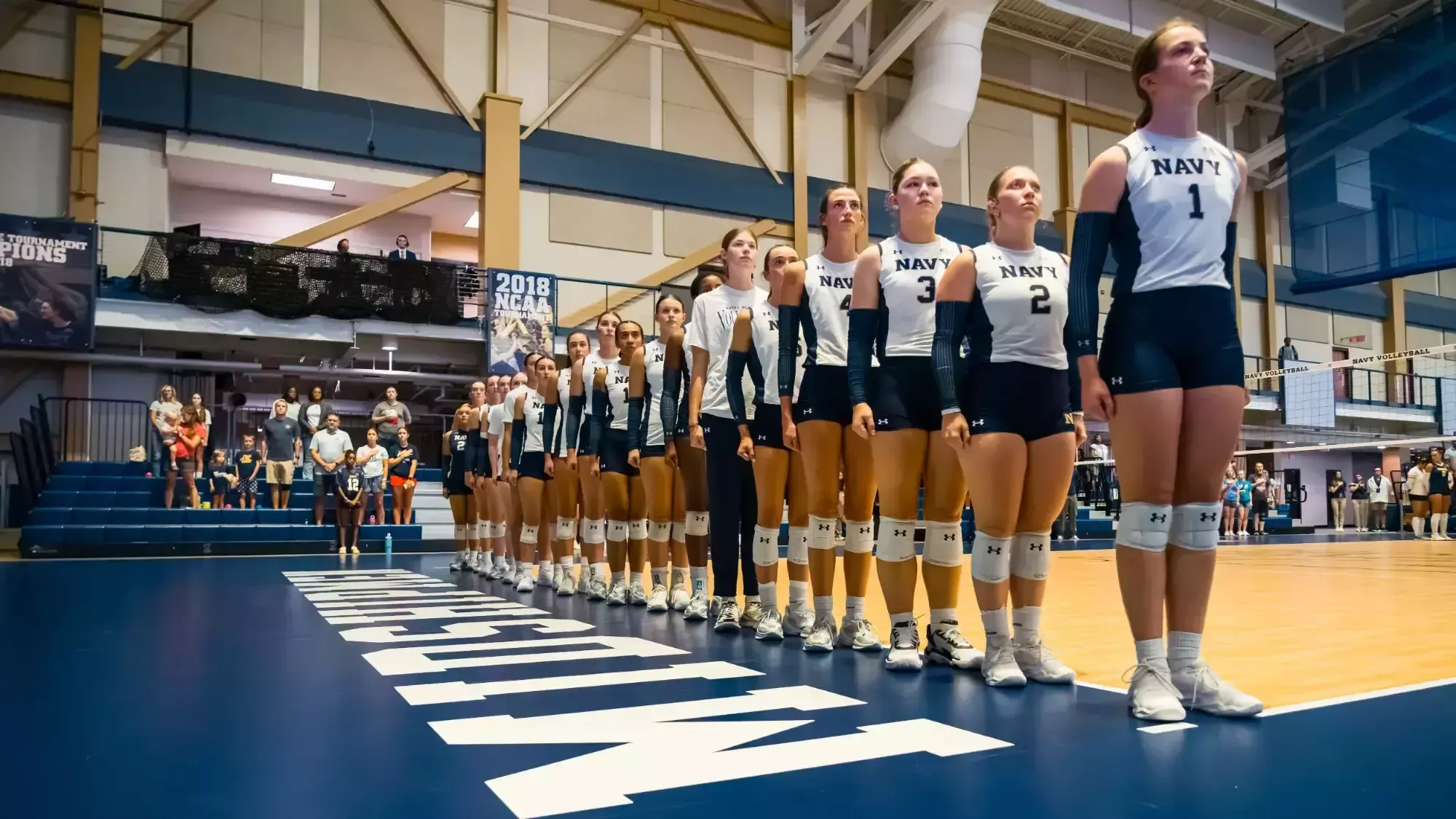 ANNAPOLIS, MD - September 04, 2026 - Photos taken during the Match between the Navy Midshipmen and the Coppin State Eagles at Wesley A. Brown Field House in Annapolis, MD. (Photos by Kevin Snyder / Navy Midshipmen)