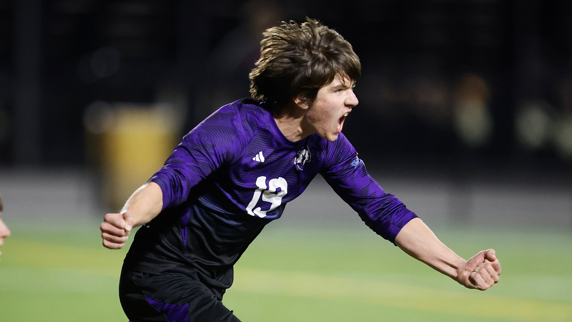 Joey Weaver celebrating goal vs Brockport