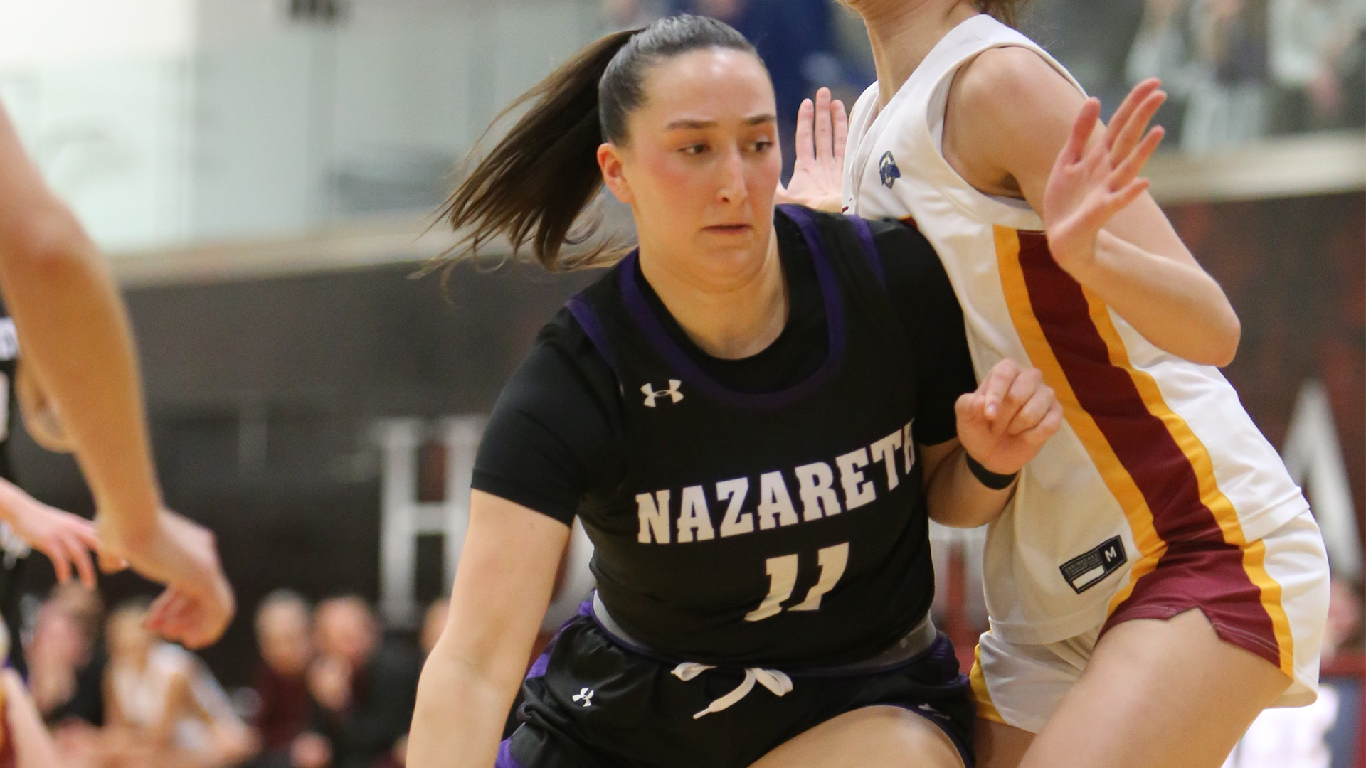 Leah Fusilli driving vs St. John Fisher