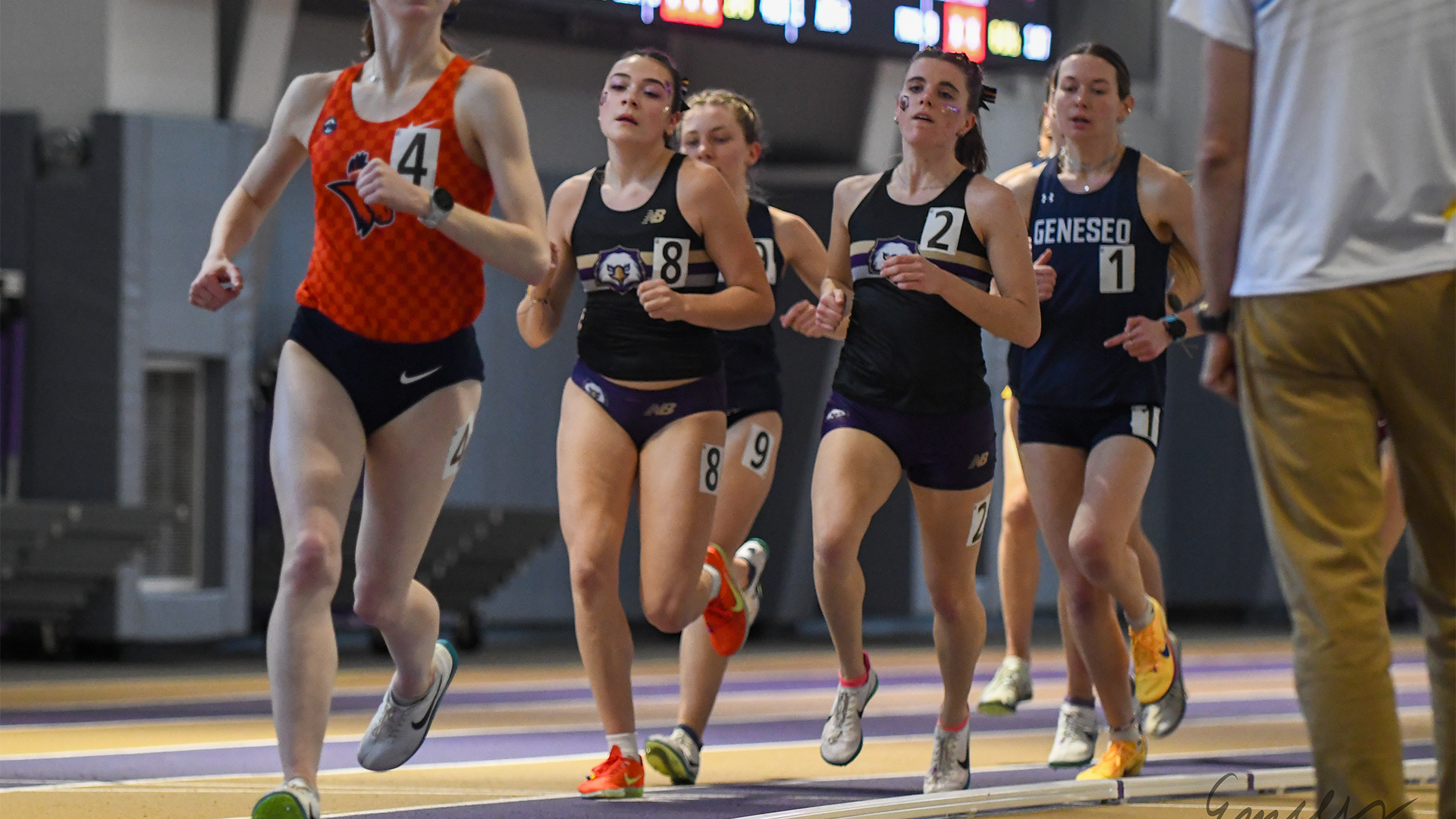 Impaglia and Fahy running at 2026 e8 indoor championship 