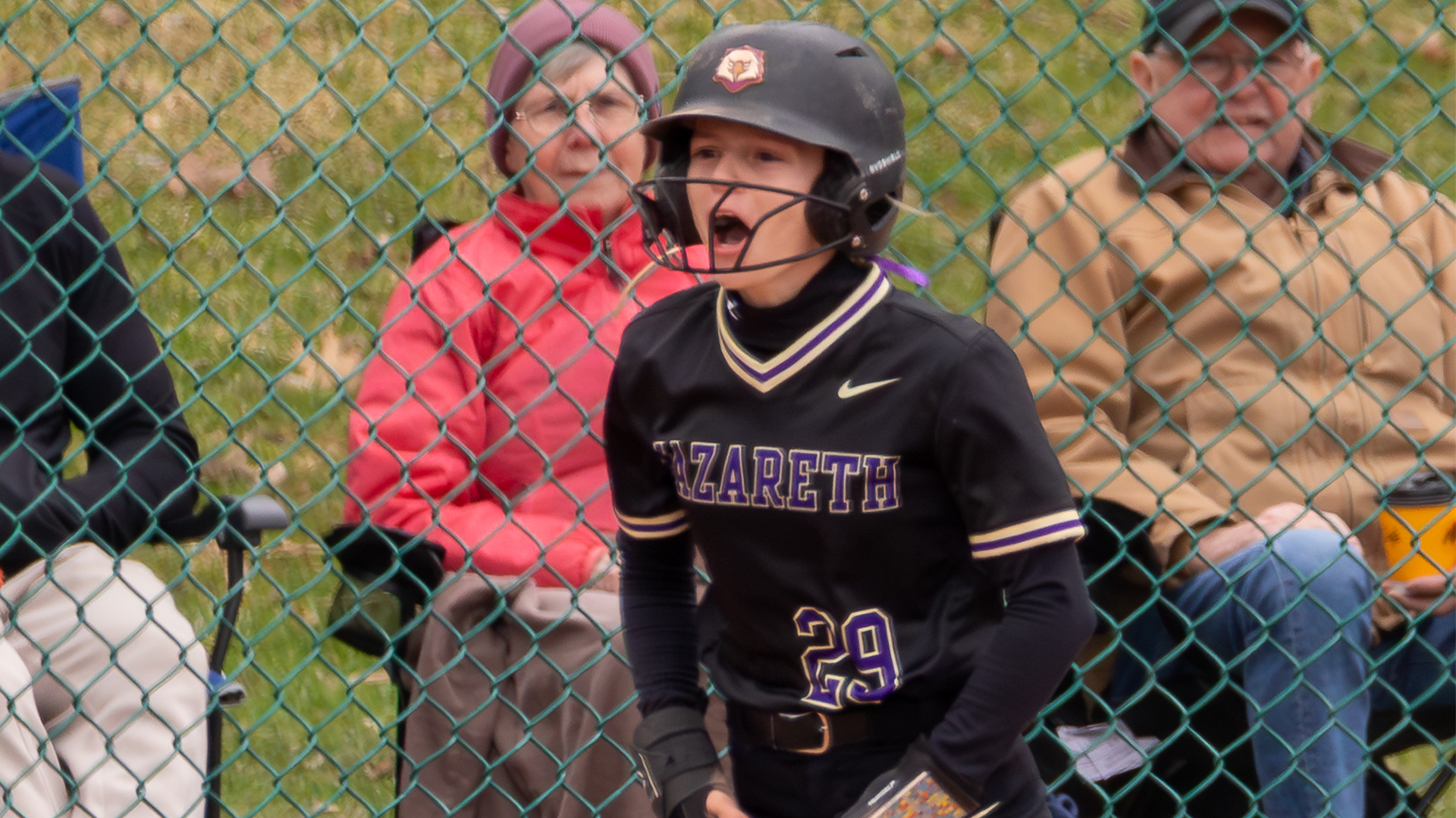 Lexi Brown cheering vs Russell Sage 