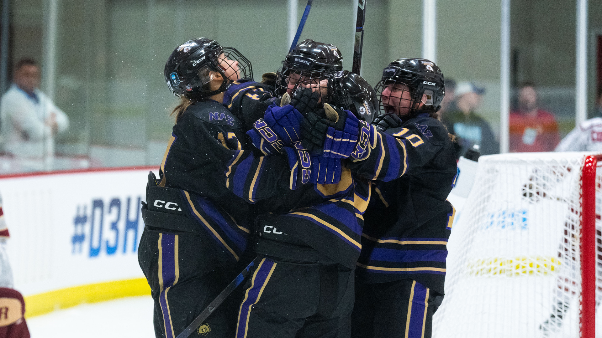 Women's Hockey NCAA Semifinal goal celebration 
