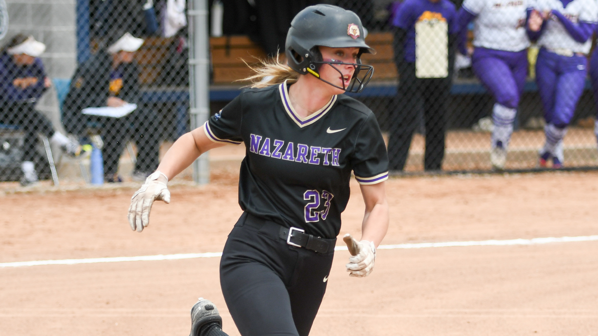 Haleigh Suitor running bases vs Alfred in E8 Tournament