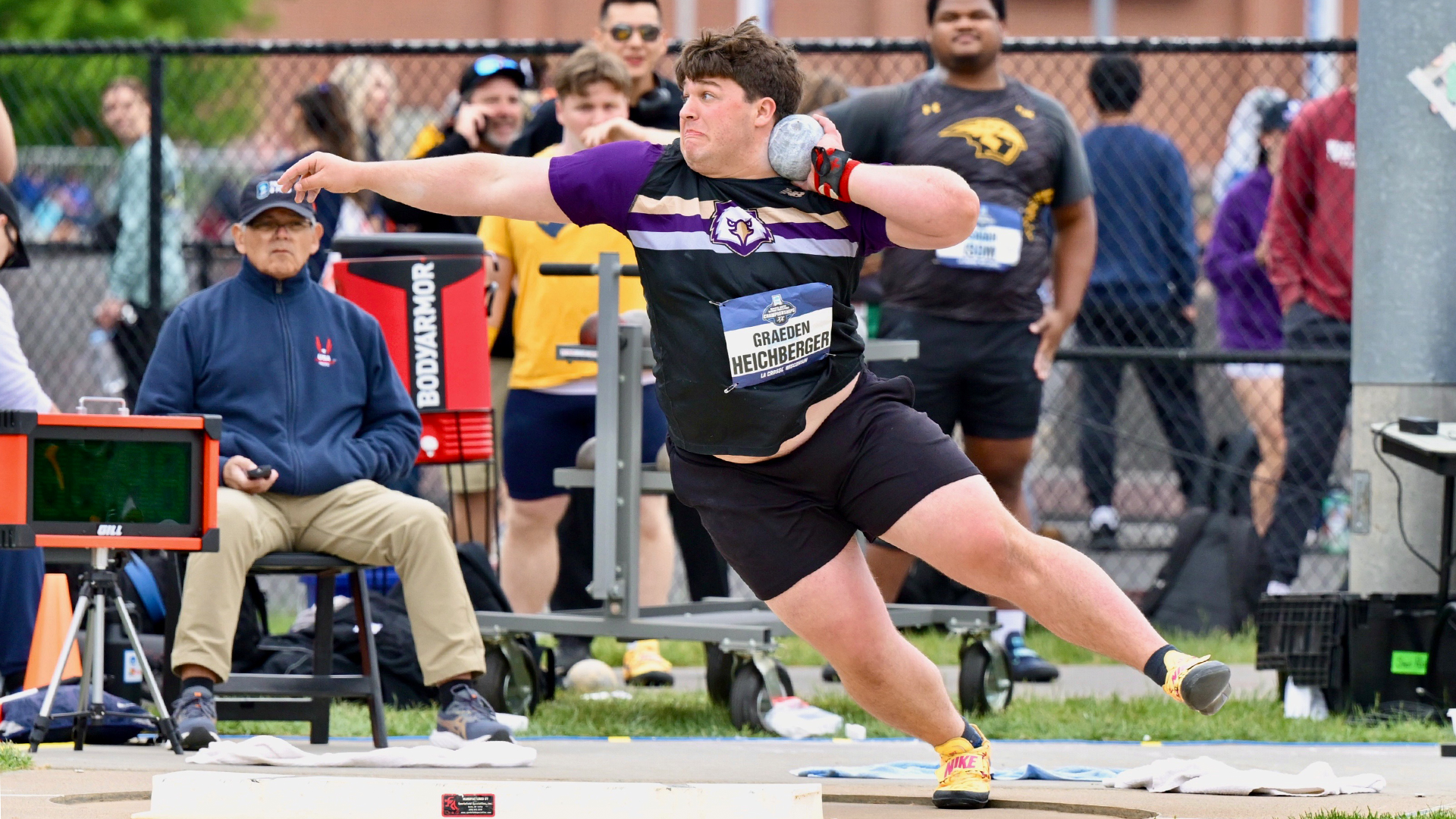 Graeden Heichberger shot put at NCAA Outdoor Nationals 