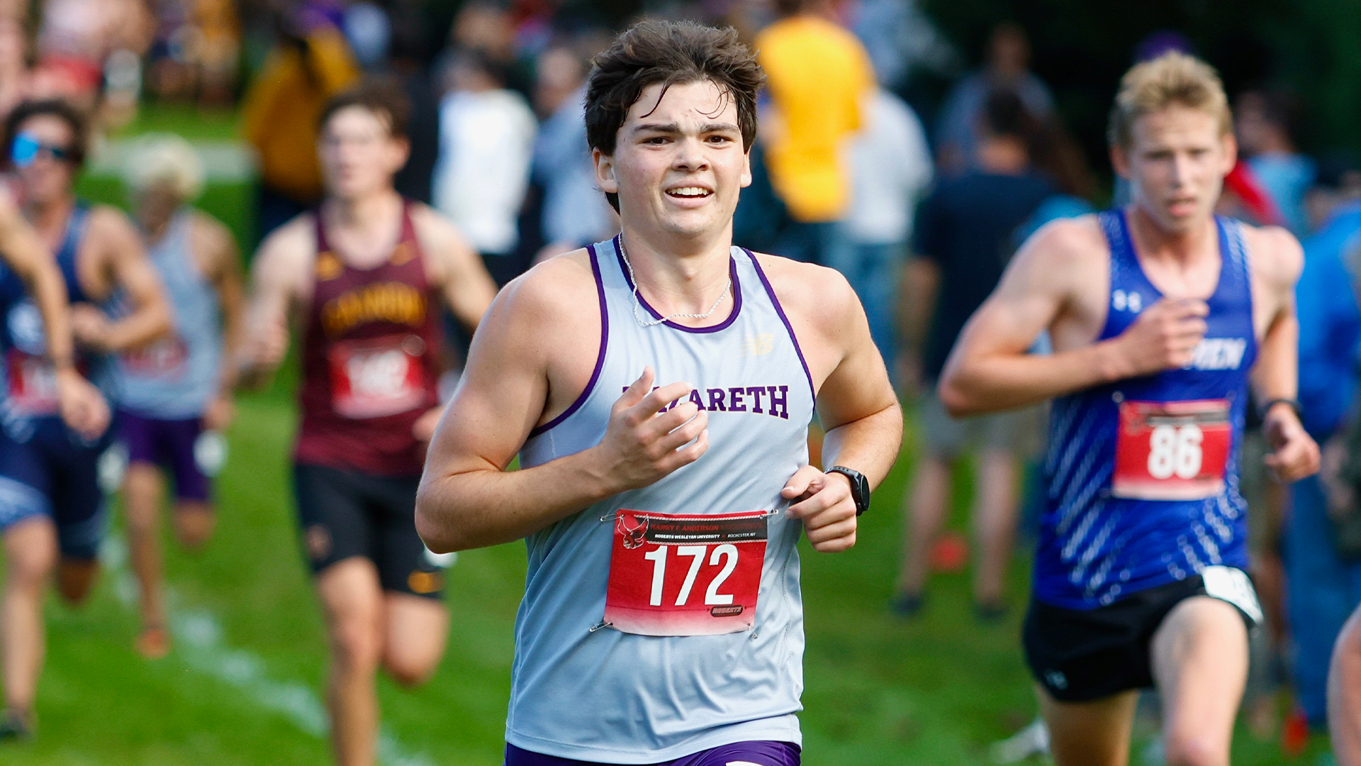 Grady Engelbert running at Roberts Andersen Invite