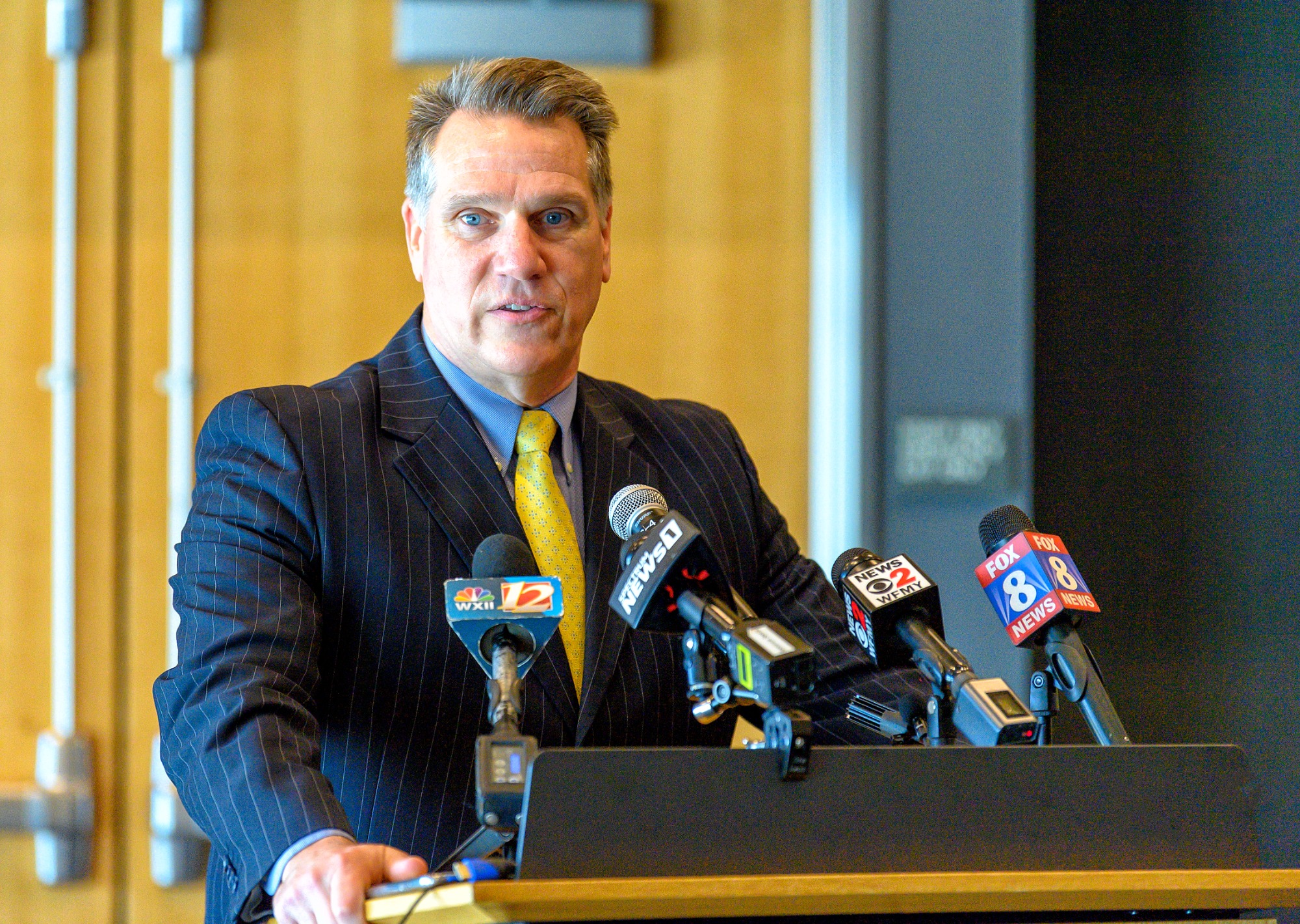 AD Earl Hilton - 22nd A&T Head Football Coach Press Conference \ www.ncataggies.com - Photo by: Kevin L. Dorsey
