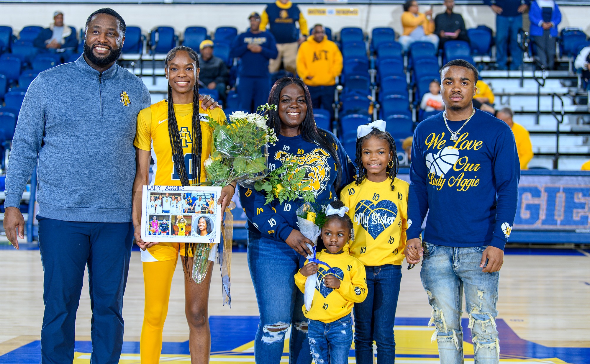 #10 D'Mya Tucker - 2023-24 A&T Women's Basketball vs Hofstra (Senior Day) \ www.ncataggies.com - Photo by: Kevin L. Dorsey