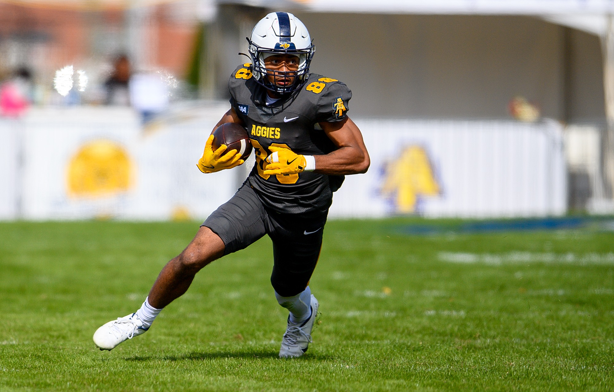 Elijah Kennedy (88) - 2025 A&T Football vs Campbell \ www.ncataggies.com - Photo by: Kevin L. Dorsey