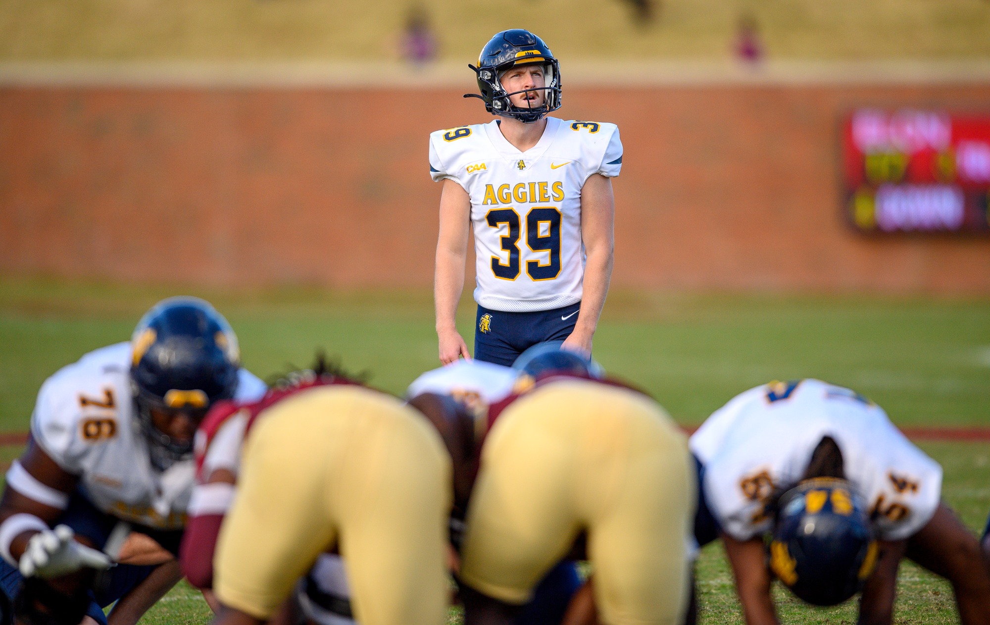 Andrew Brown (39) - 2025 A&T Football at Elon \ www.ncataggies.com - Photo by: Kevin L. Dorsey