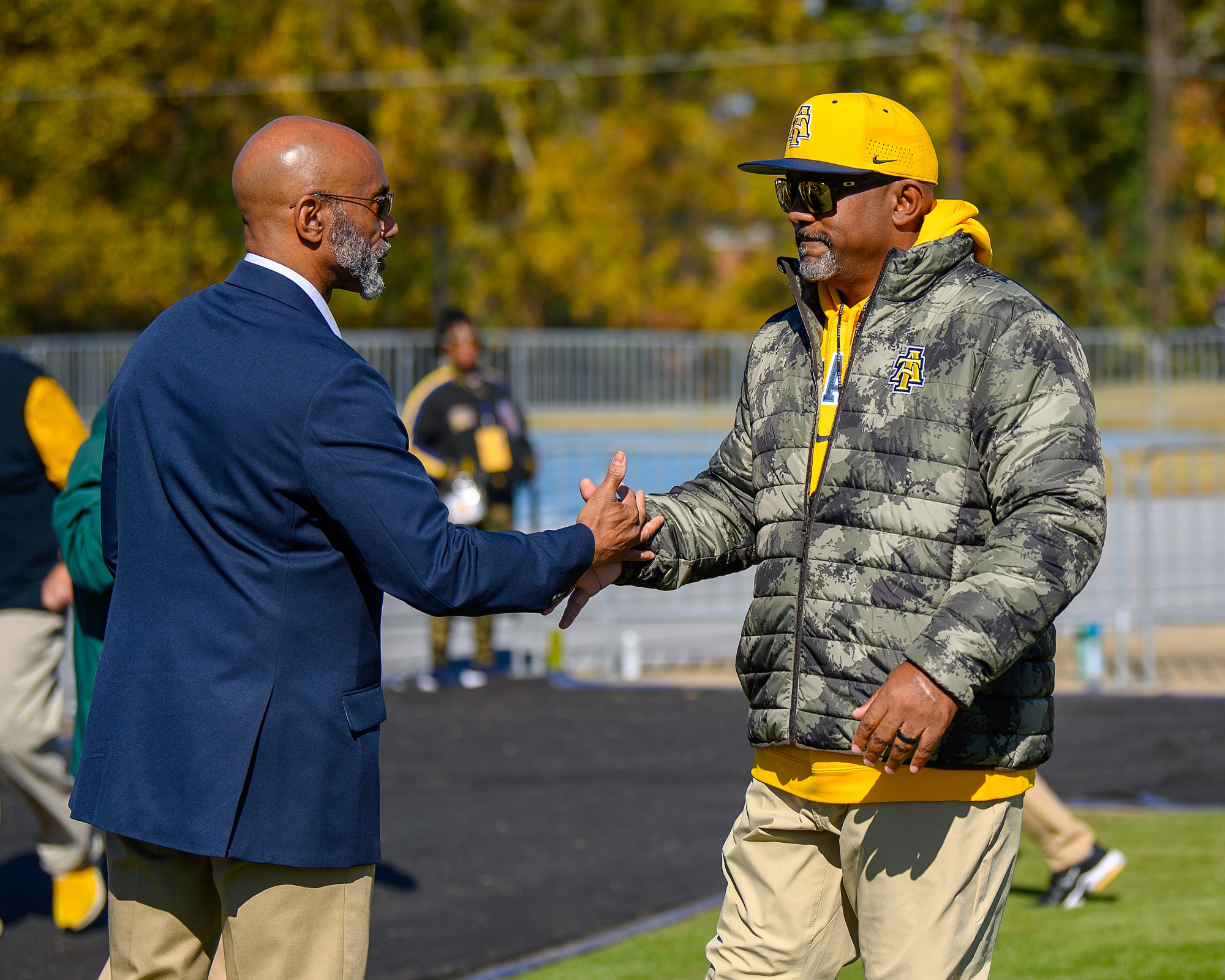 Head Coach Shawn Gibbs - 2025 A&T Football vs Towson \ www.ncataggies.com - Photo by: Kevin L. Dorsey