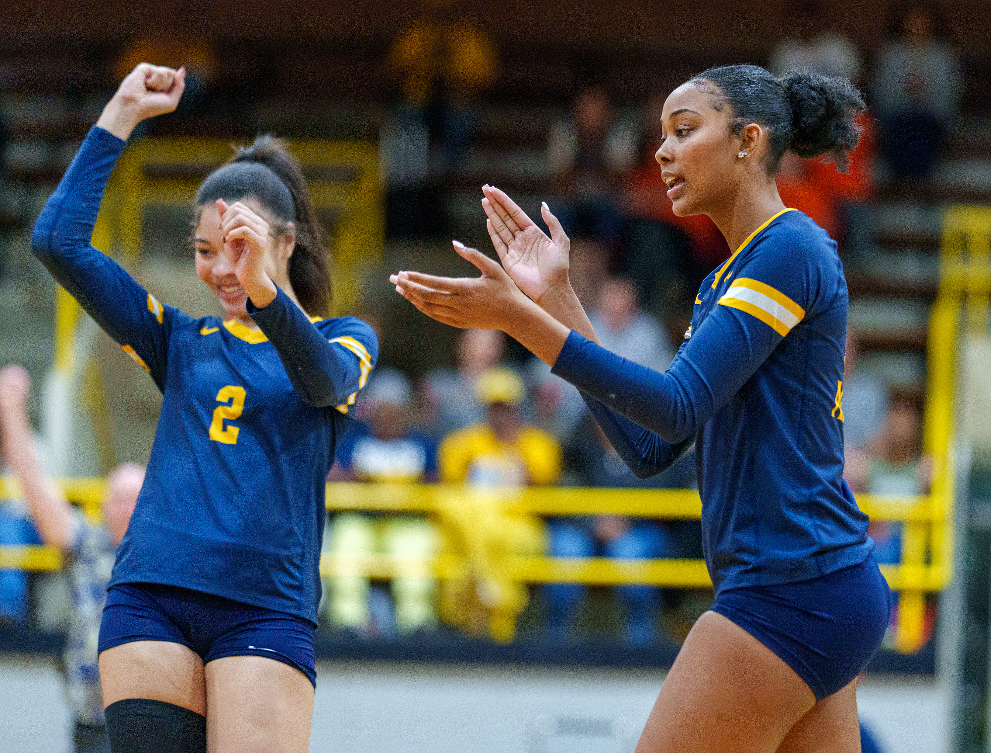 Daja Warren (11) - 2025 A&T Volleyball vs Campbell (Senior Night) \ www.ncataggies.com - Photo by: Kevin L. Dorsey