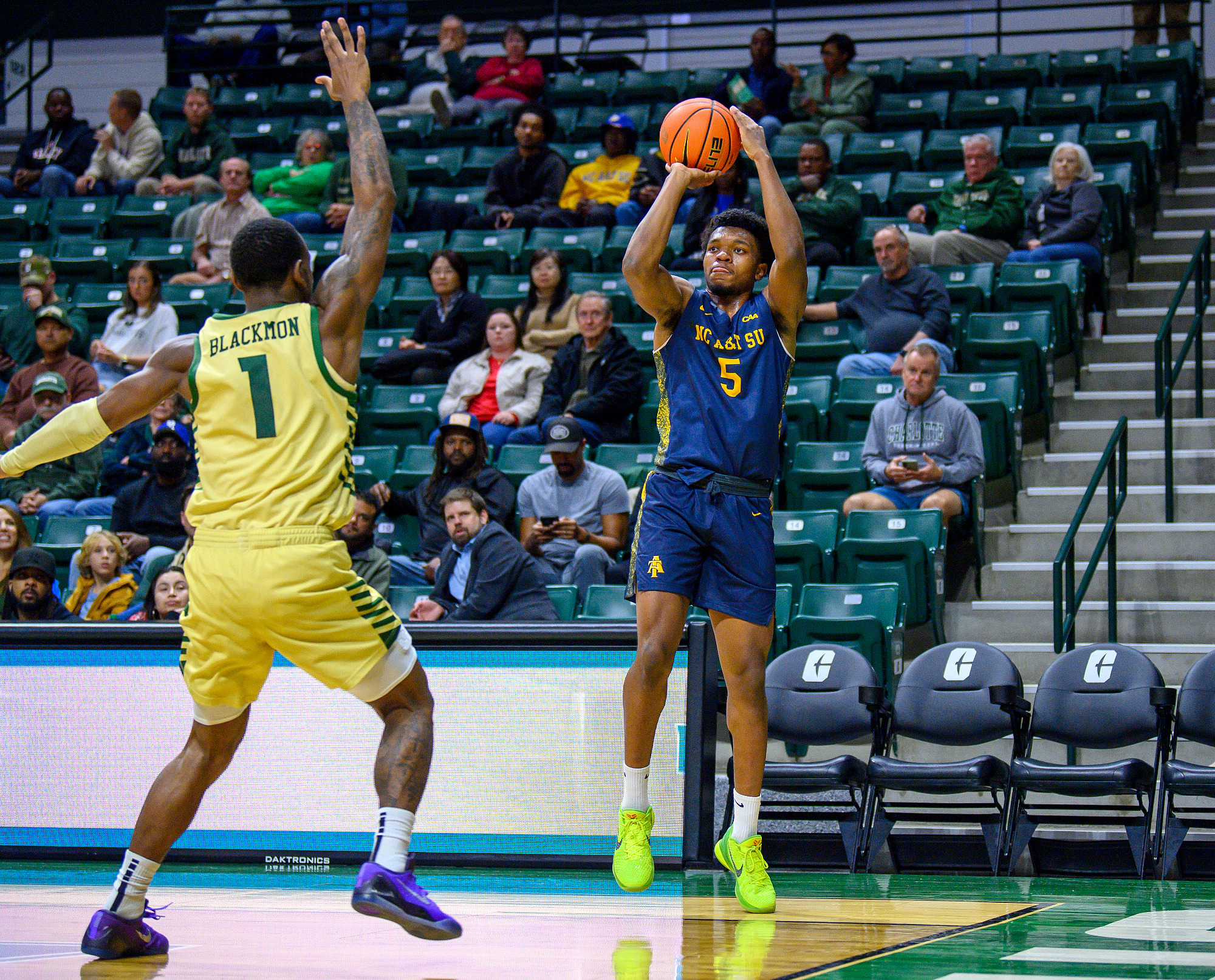 Lewis Walker (5) - 2025-26 A&T Men's Basketball at Charlotte \ www.ncataggies.com - Photo by: Kevin L. Dorsey