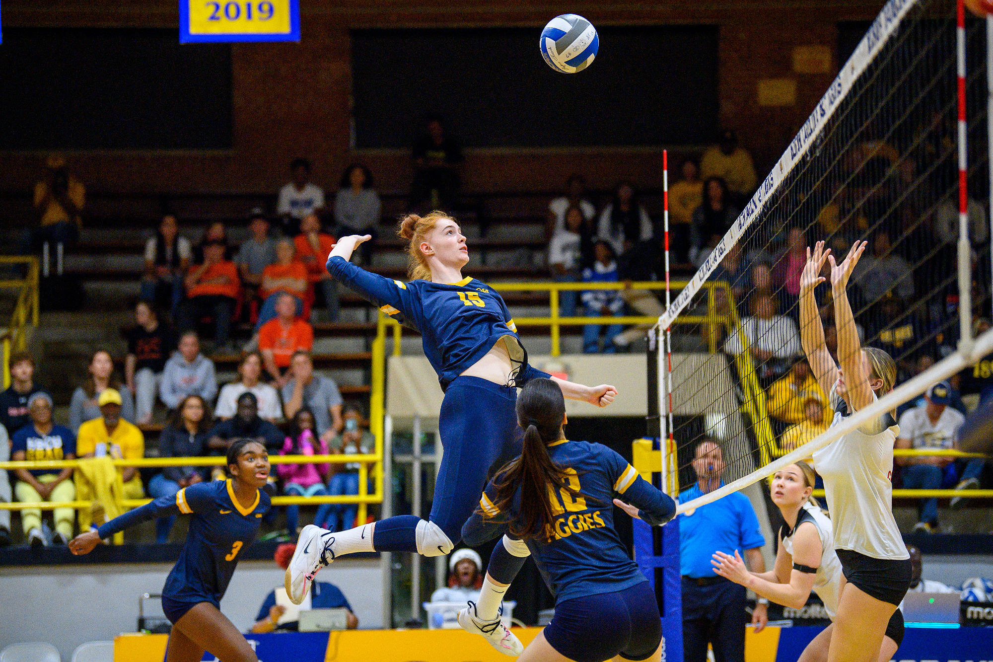 Luca Radnai (15) - 2025 A&T Volleyball vs Campbell (Senior Night) \ www.ncataggies.com - Photo by: Kevin L. Dorsey