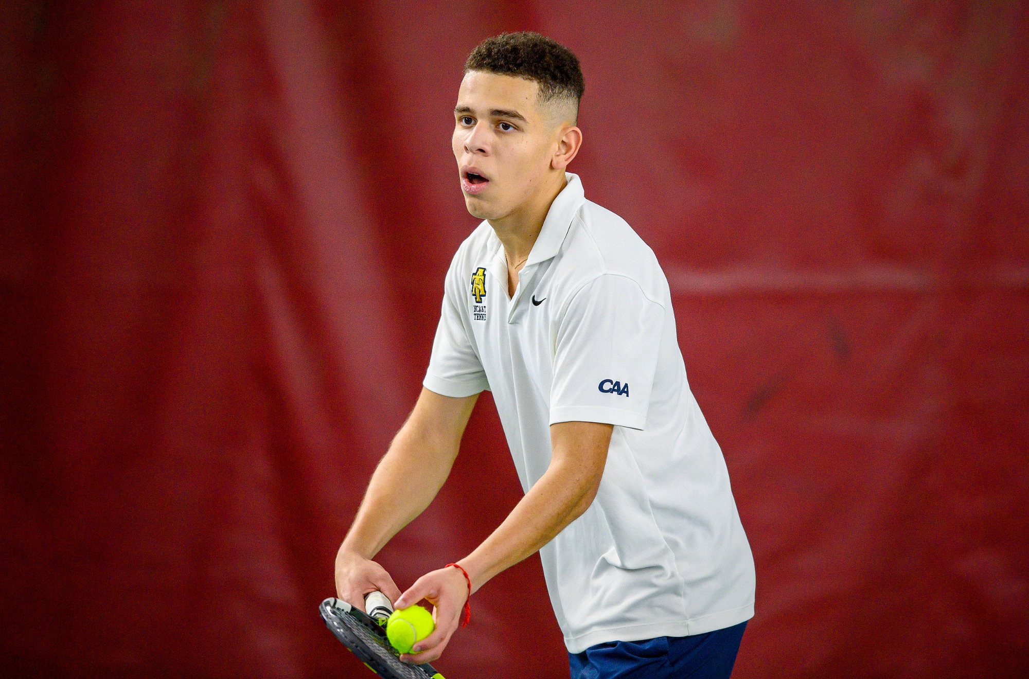 Kaua Santos - 2025 A&T Men's Tennis vs Bluefield State \ www.ncataggies.com - Photo by: Kevin L. Dorsey