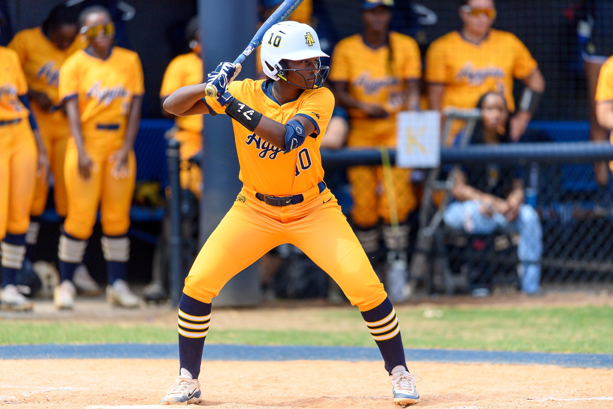 Jaden James (10) - 2025 A&T Softball vs Towson \ www.ncataggies.com - Photo by: Kevin L. Dorsey