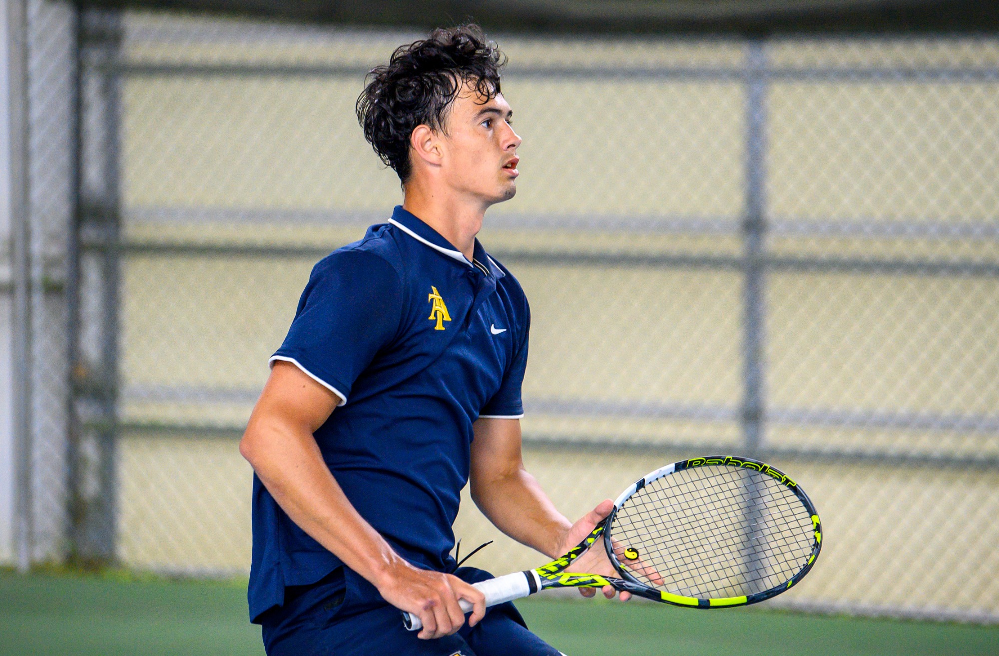 Jindrich Brill - 2025 A&T Men's Tennis vs NC Central \ www.ncataggies.com - Photo by: Kevin L. Dorsey