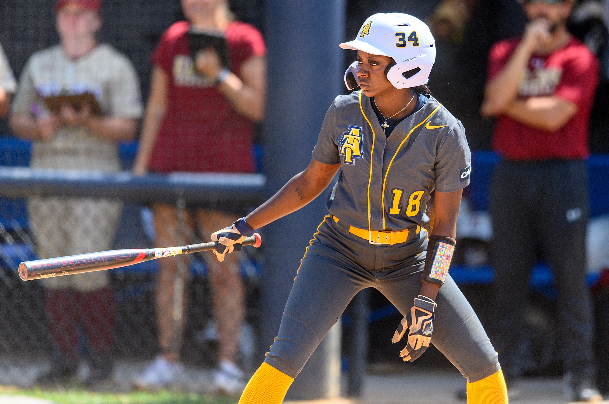 Destiny Sims (18) - 2025 A&T Softball vs Elon (Game 3) \ www.ncataggies.com - Photo by: Kevin L. Dorsey