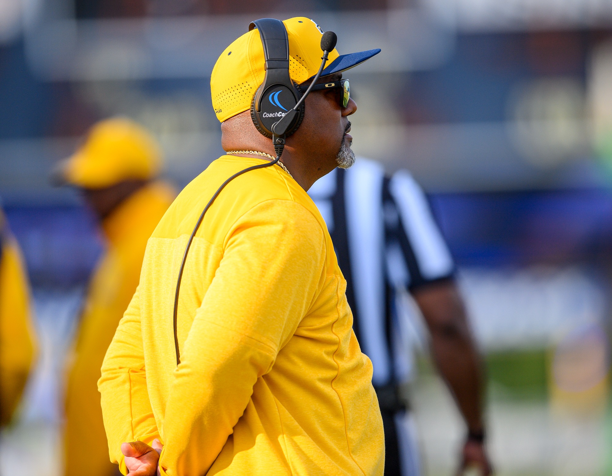 Head Coach Shawn Gibbs - 2025 A&T Football vs NC Central \ www.ncataggies.com - Photo by: Kevin L. Dorsey
