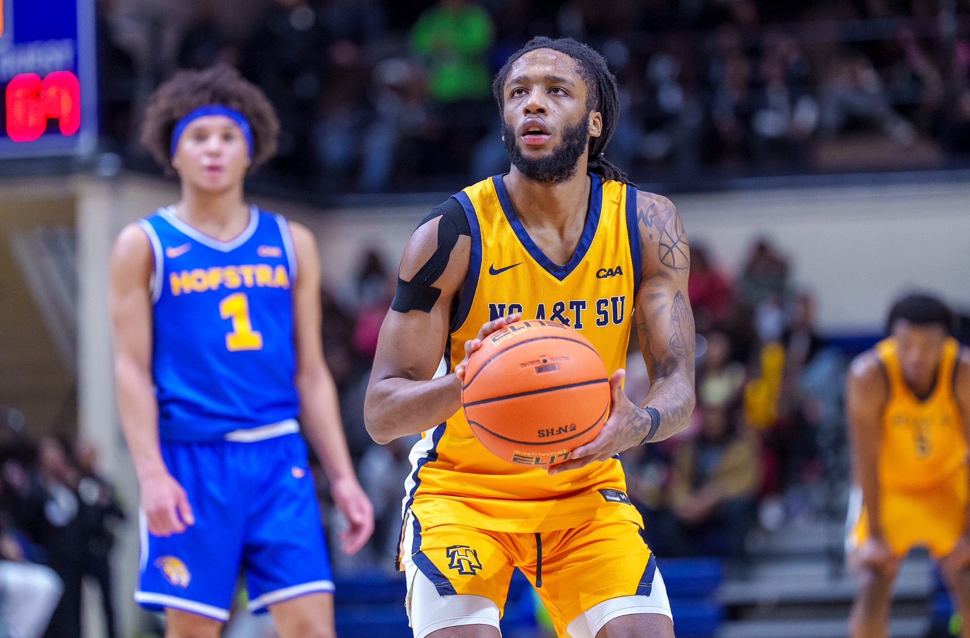 Trent Middleton Jr. (1) - 2025-26 A&T Men's Basketball vs Hofstra \ www.ncataggies.com - Photo by: Kevin L. Dorsey