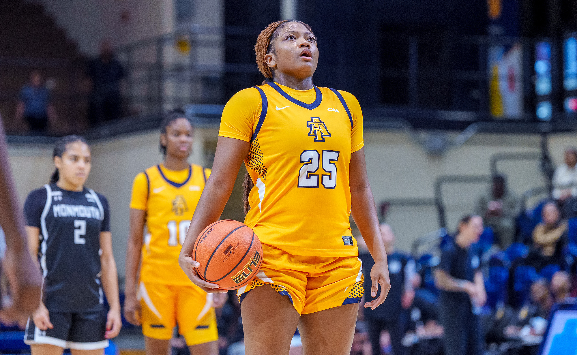 Paris Locke (25) - 2025-26 A&T Women's Basketball vs Monmouth University \ www.ncataggies.com - Photo by: Kevin L. Dorsey