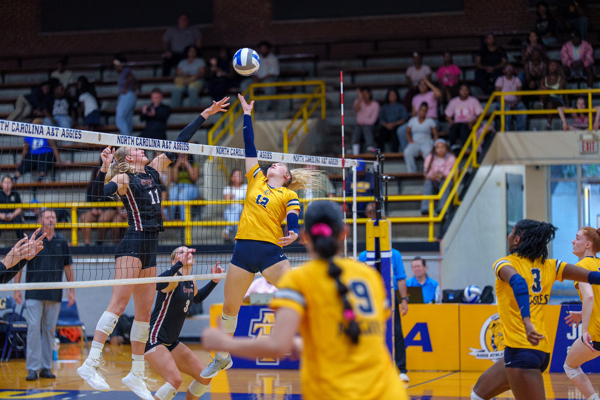 Kirsten Kemper (12) - 2026 A&T Volleyball vs Charleston \ www.ncataggies.com - Photo by: Kevin L. Dorsey