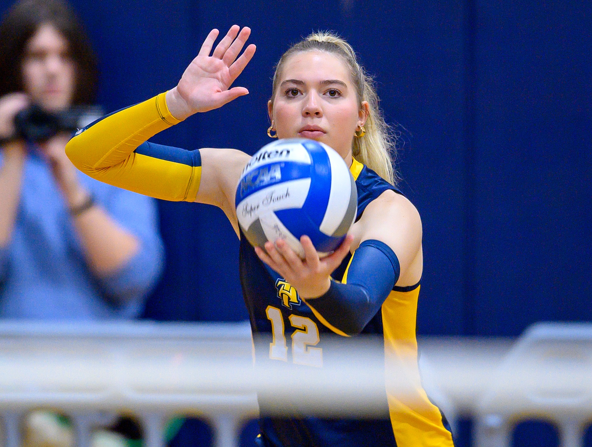 Kirsten Kemper (12) - 2026 A&T Volleyball vs Charleston \ www.ncataggies.com - Photo by: Kevin L. Dorsey