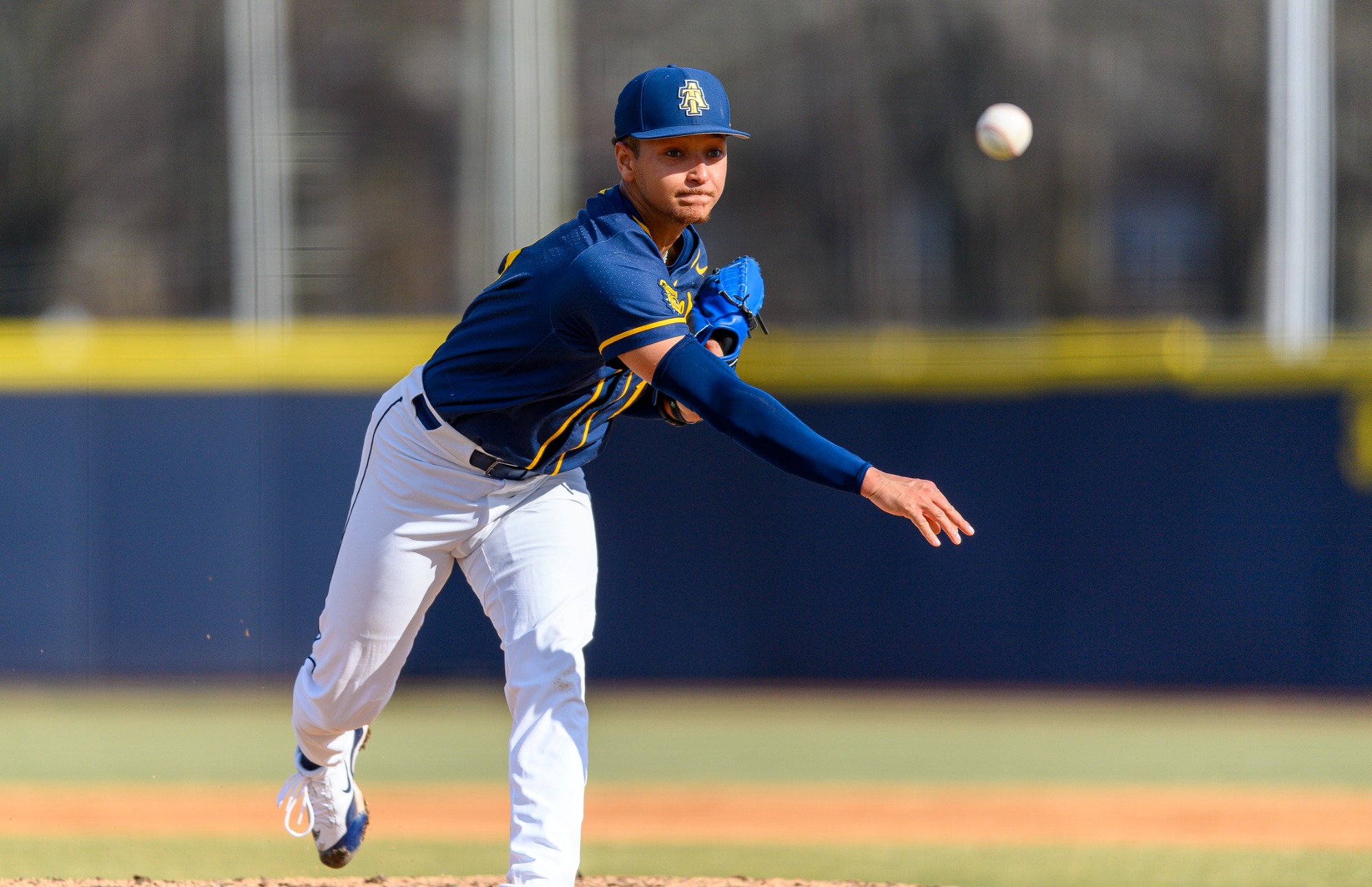 Gavin Sentell (14) - 2026 A&T Baseball vs Northern Illinois University \ www.ncataggies.com - Photo by: Kevin L. Dorsey