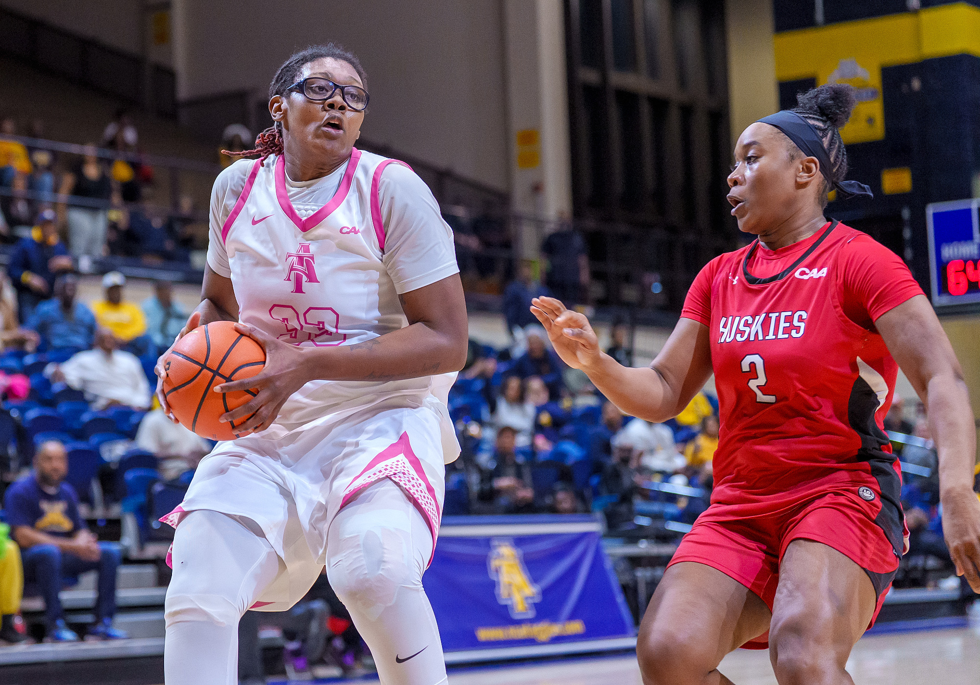 Chaniya Clark (33) - 2025-26 A&T Women's Basketball vs Northeastern \ www.ncataggies.com - Photo by: Kevin L. Dorsey