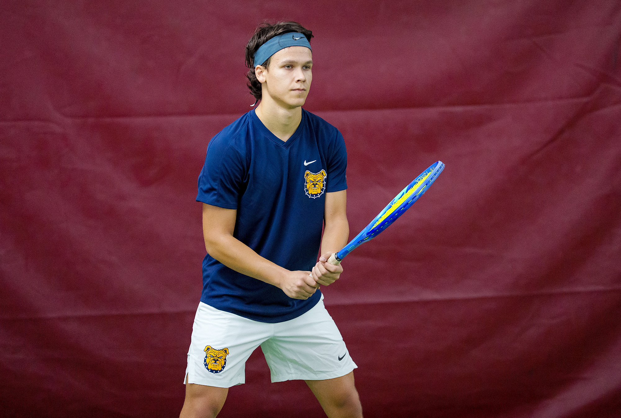 Illia Olefir - 2026 A&T Men's Tennis vs Shaw \ www.ncataggies.com - Photo by: Kevin L. Dorsey
