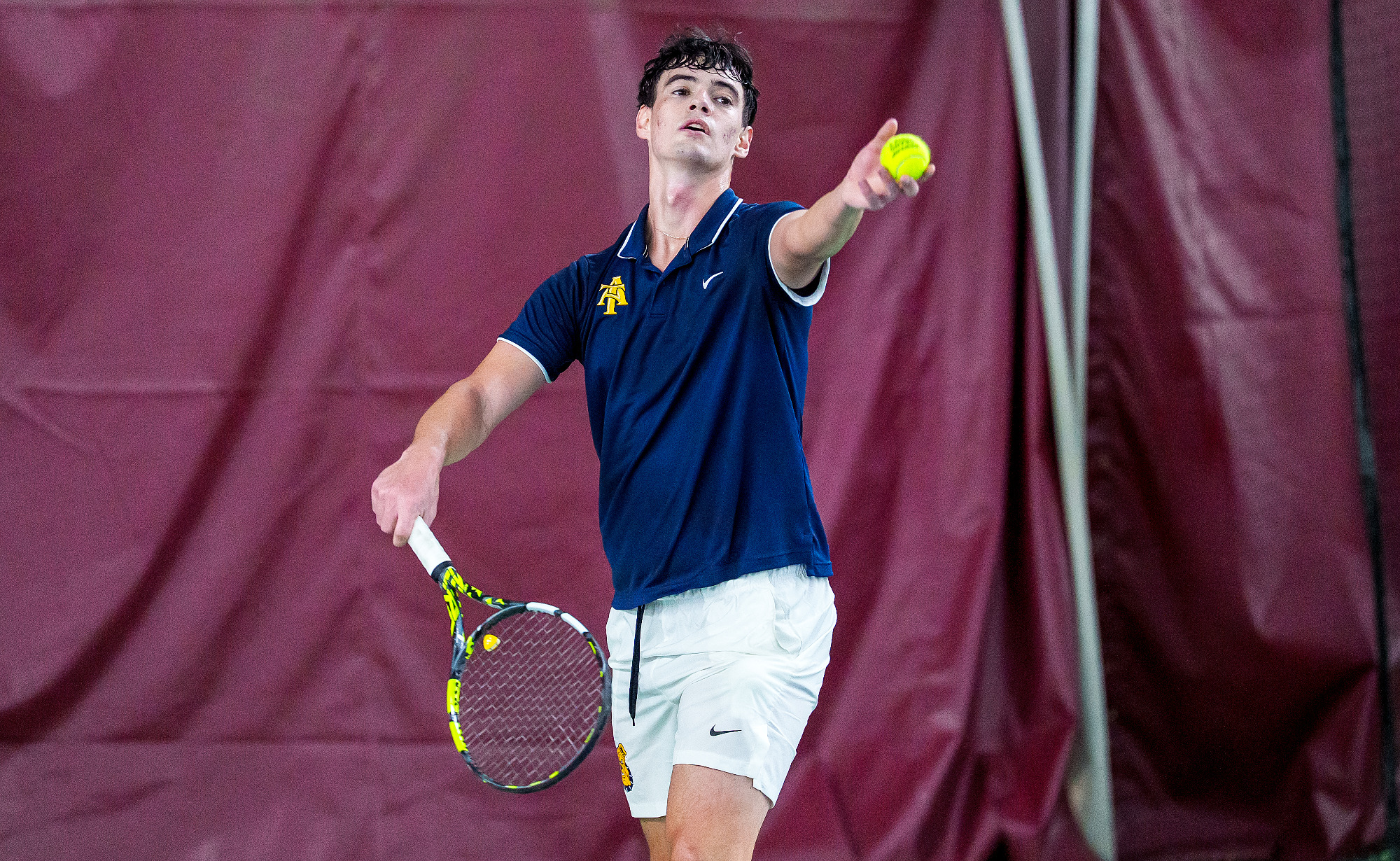 Jindrich Brill - 2026 A&T Men's Tennis vs Shaw \ www.ncataggies.com - Photo by: Kevin L. Dorsey