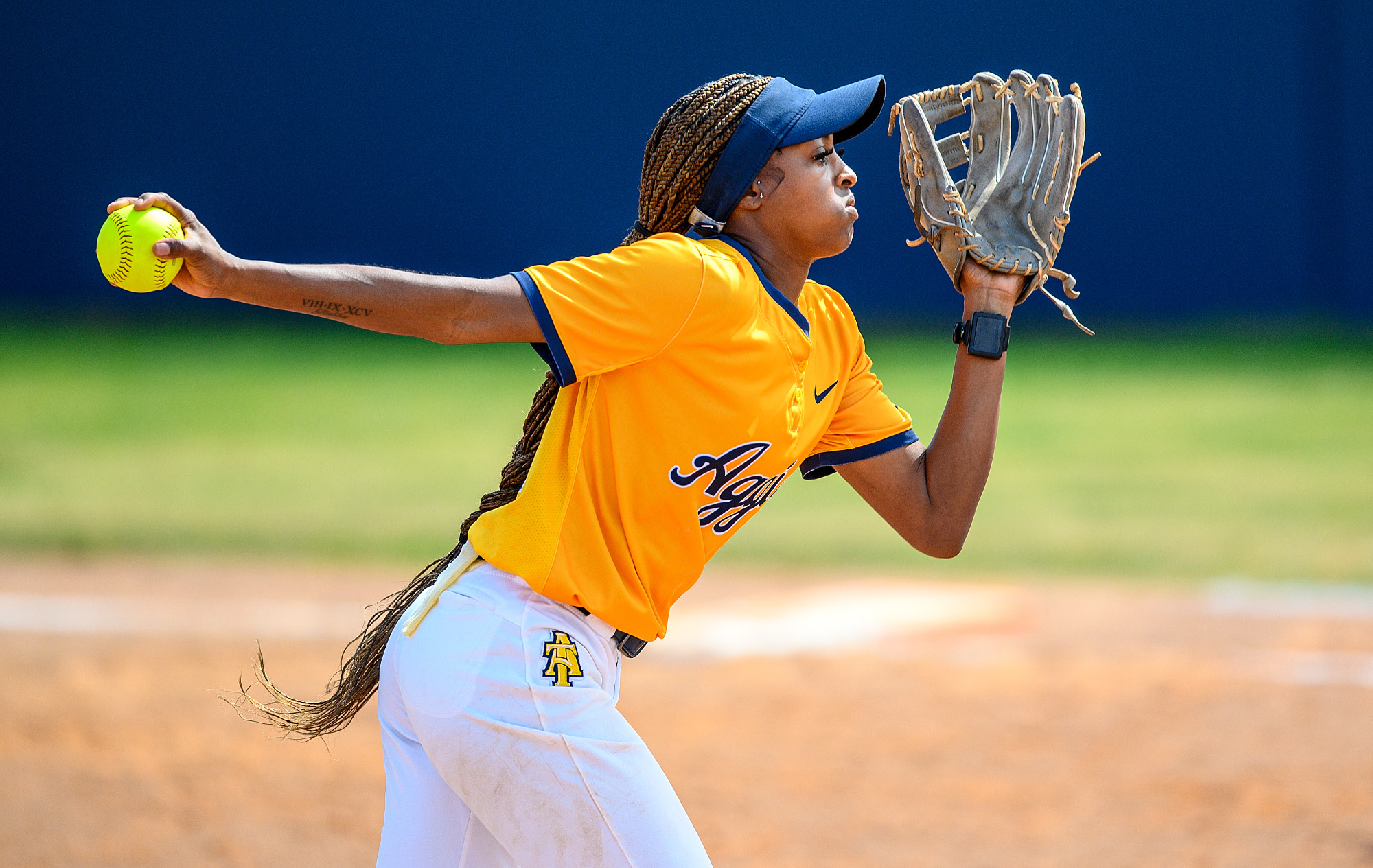 Aaliyah Williams (2) - 2026 A&T Softball vs NC Central \ www.ncataggies.com - Photo by: Kevin L. Dorsey