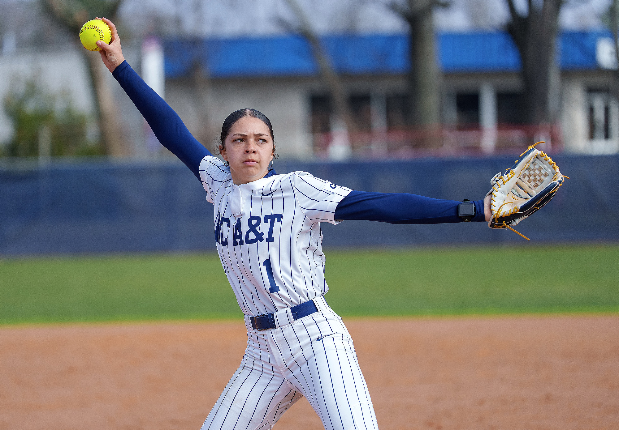 Devin Long (1) - 2026 A&T Softball vs SC State \ www.ncataggies.com - Photo by: Kevin L. Dorsey