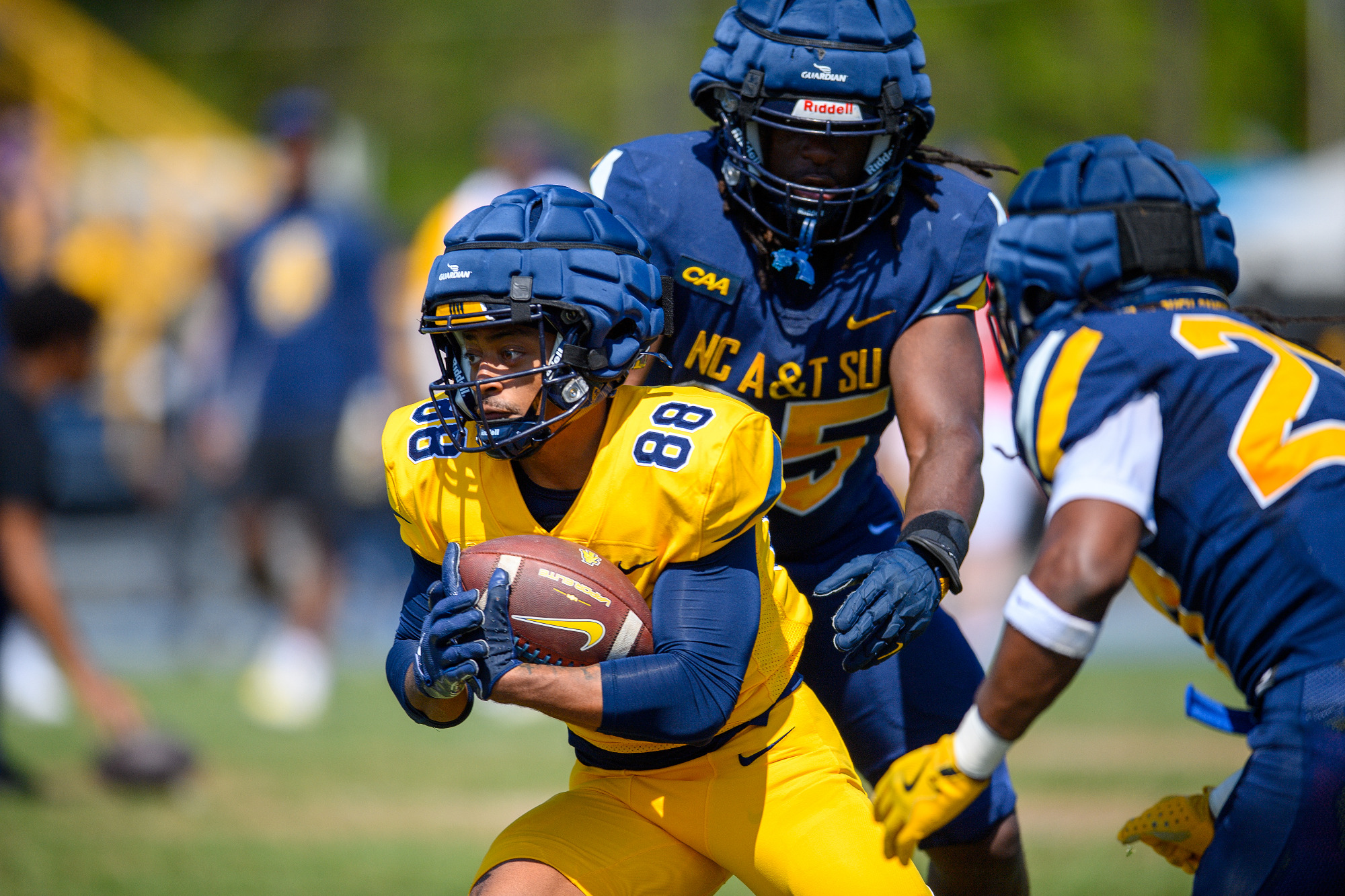 Elijah Kennedy (88) - 2026 A&T Spring Football Game \ www.ncataggies.com - Photo by: Kevin L. Dorsey