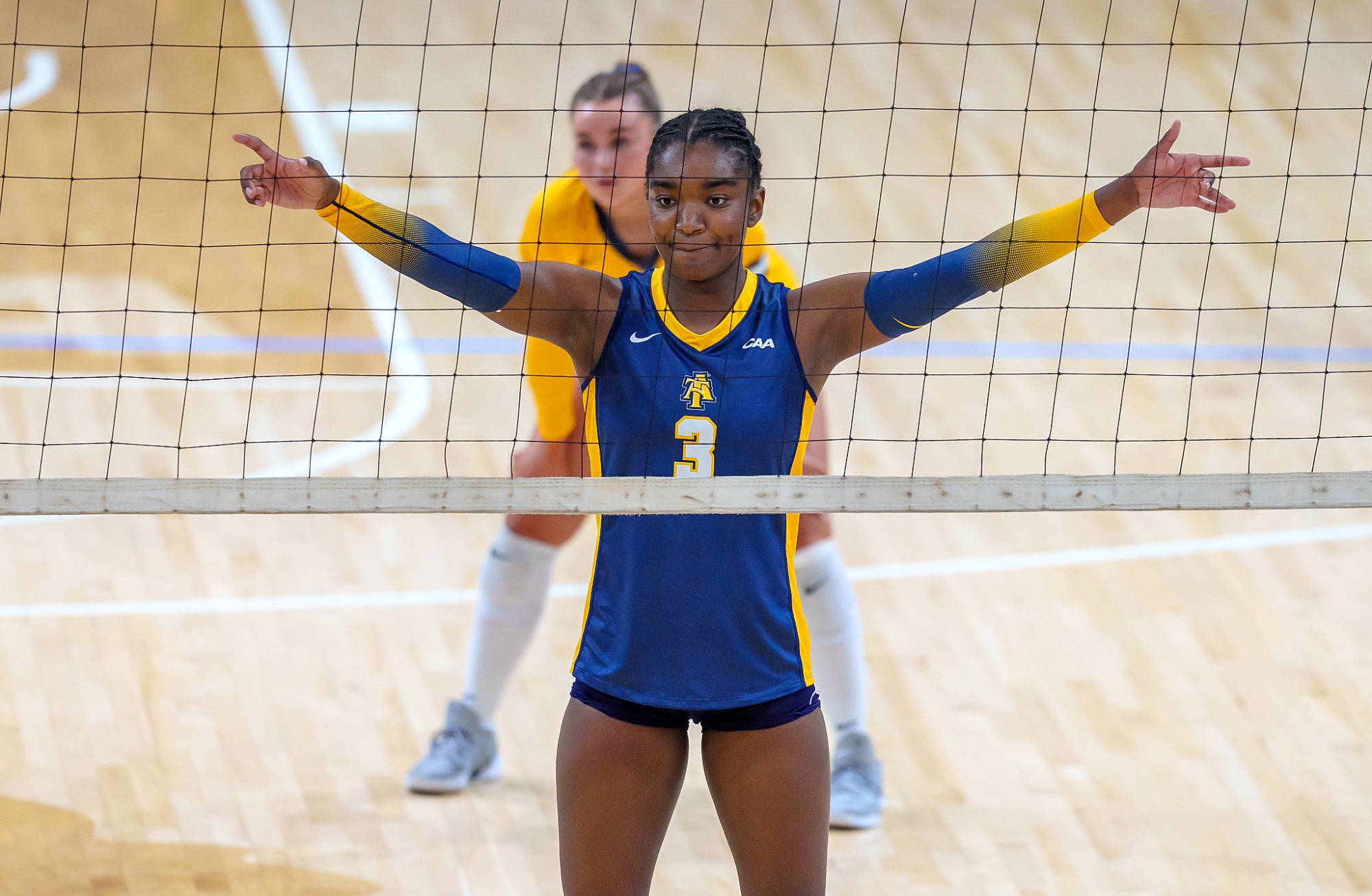 Tyne Ross (3) - 2026 A&T Volleyball vs NCCU \ www.ncataggies.com - Photo by: Kevin L. Dorsey