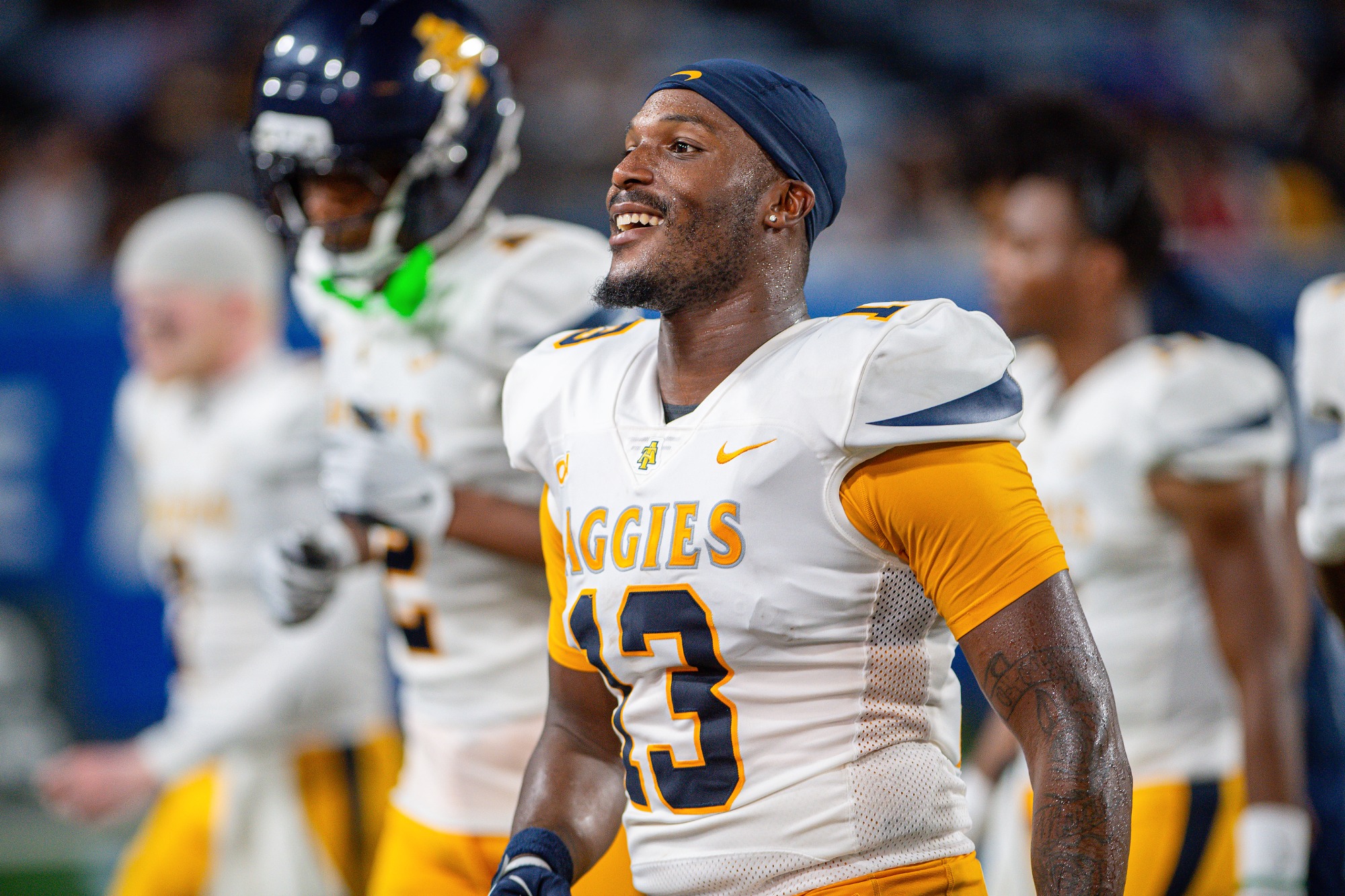 North Carolina A&T Football at Georgia State University \ www.ncataggies.com - Photo by: Erin E. Mizelle
