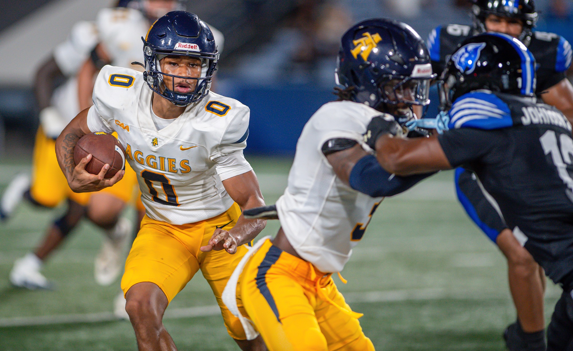 North Carolina A&T Football at Georgia State University \ www.ncataggies.com - Photo by: Erin E. Mizelle