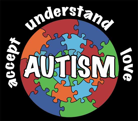 autism black logo