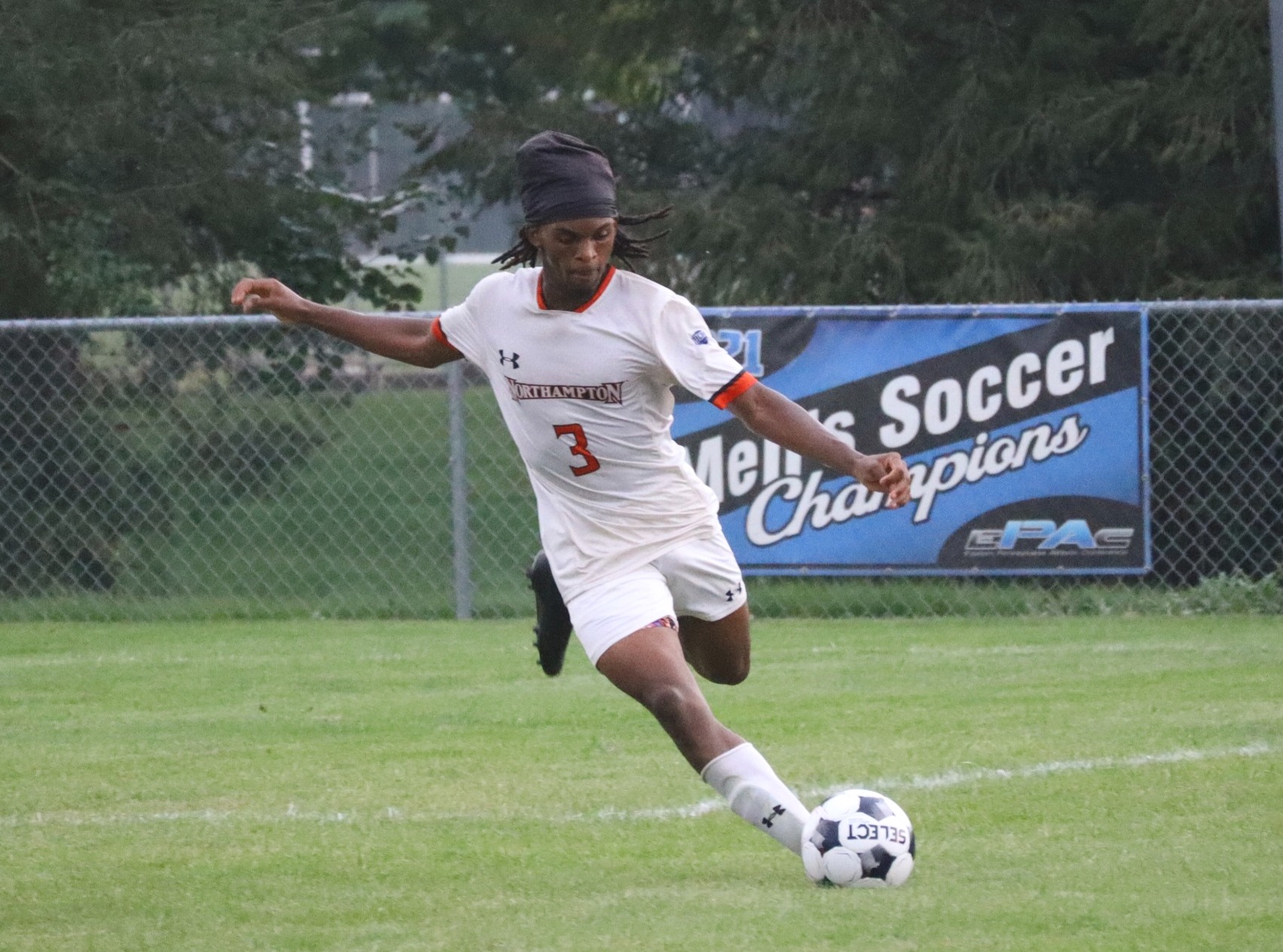 Abubakery Fofana with open field kick