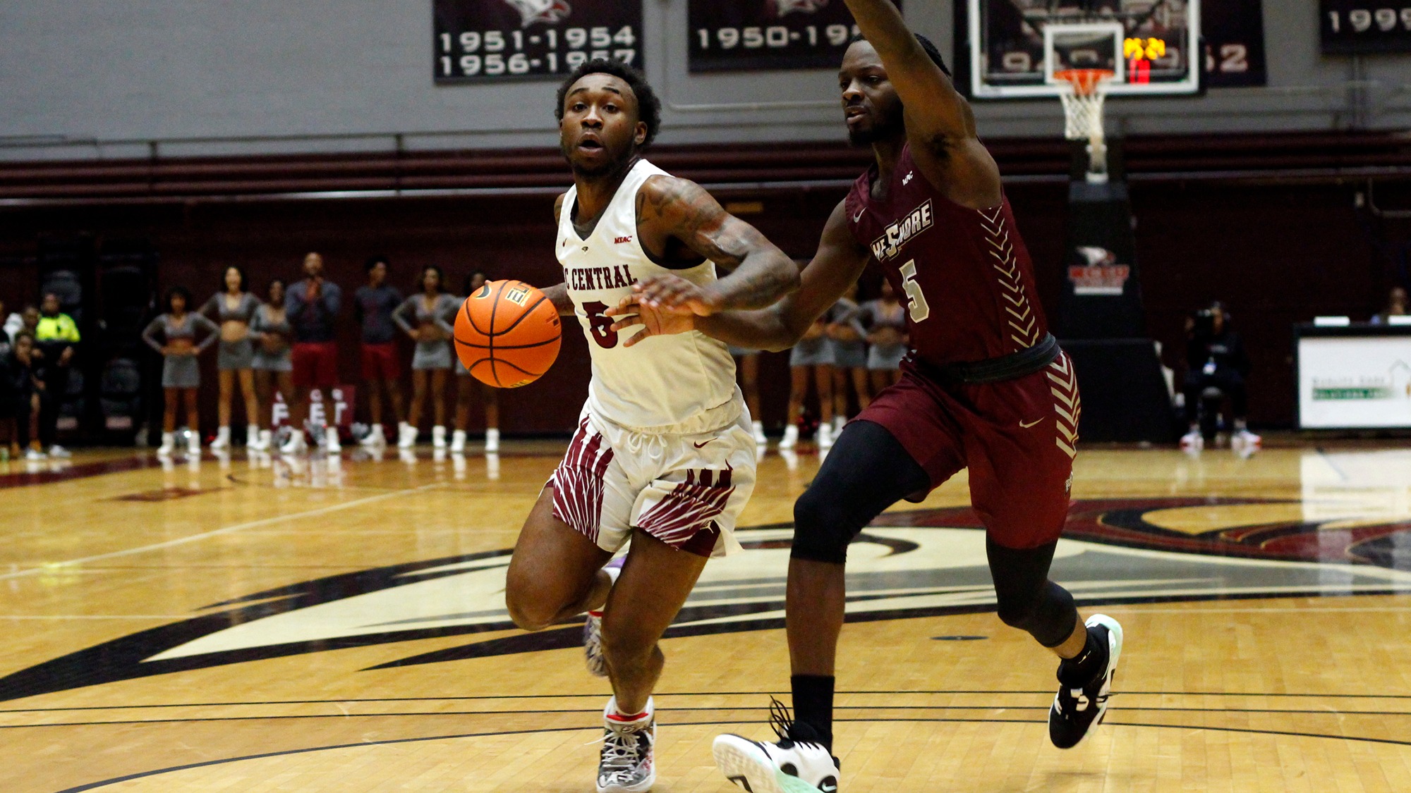 NCCU Men s Hoops Fall To Hawks In Thriller North Carolina Central 